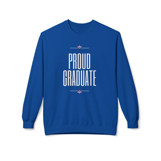 Proud Graduate - Unisex Midweight Softstyle Fleece Crewneck Sweatshirt - 10836