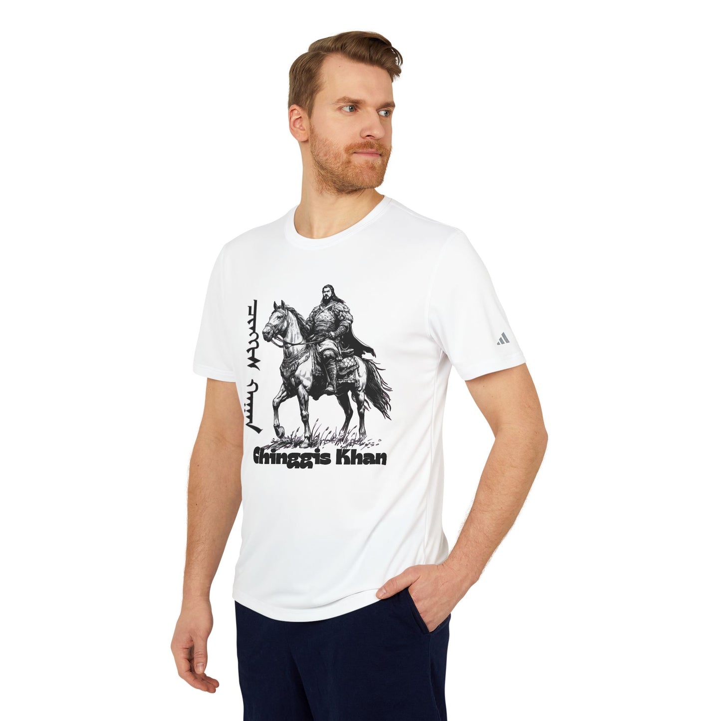 Mongolia: Chinggis Khan - Adidas Unisex Sport T-shirt