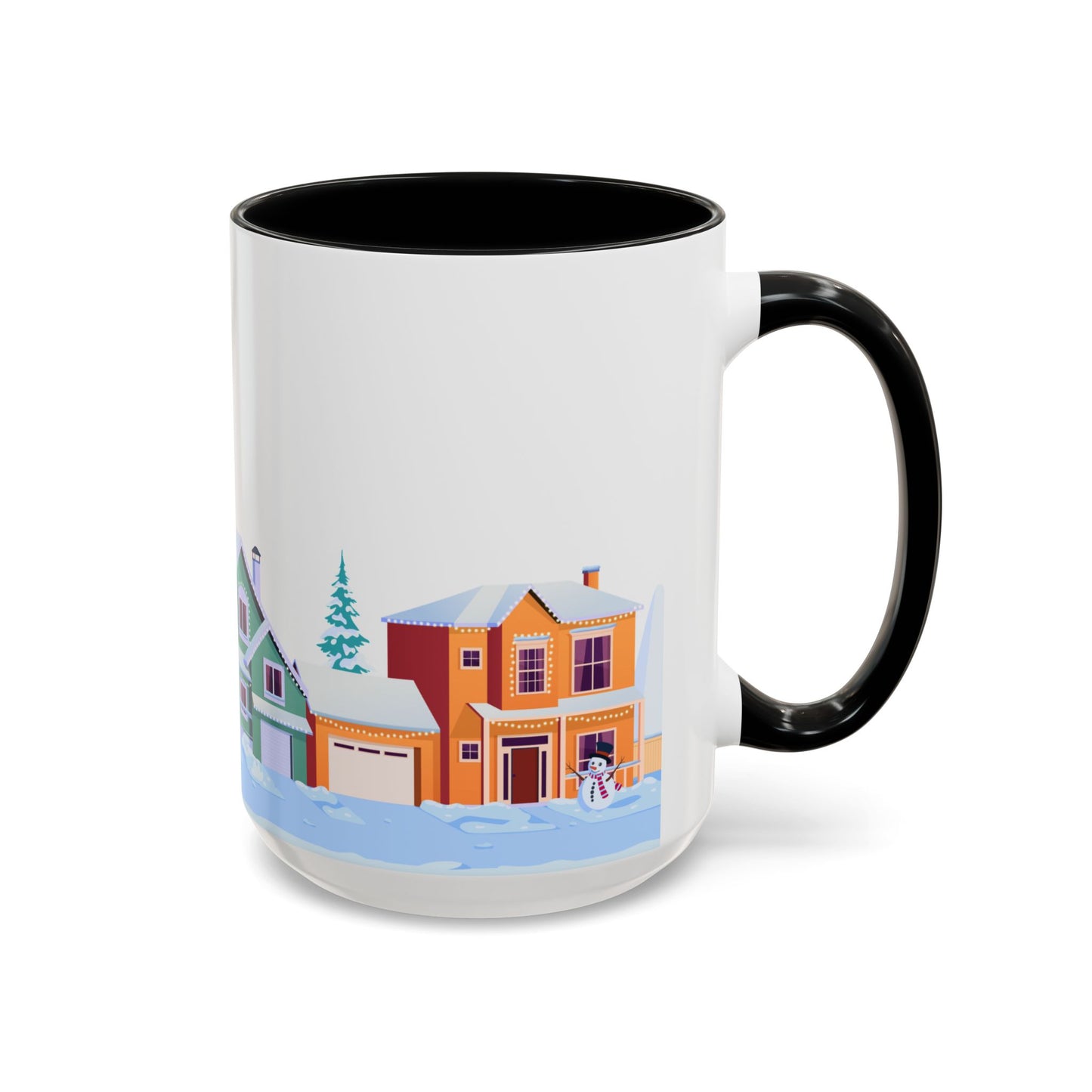 Winter Houses - Accent Coffee Mug (11, 15oz) - 10441