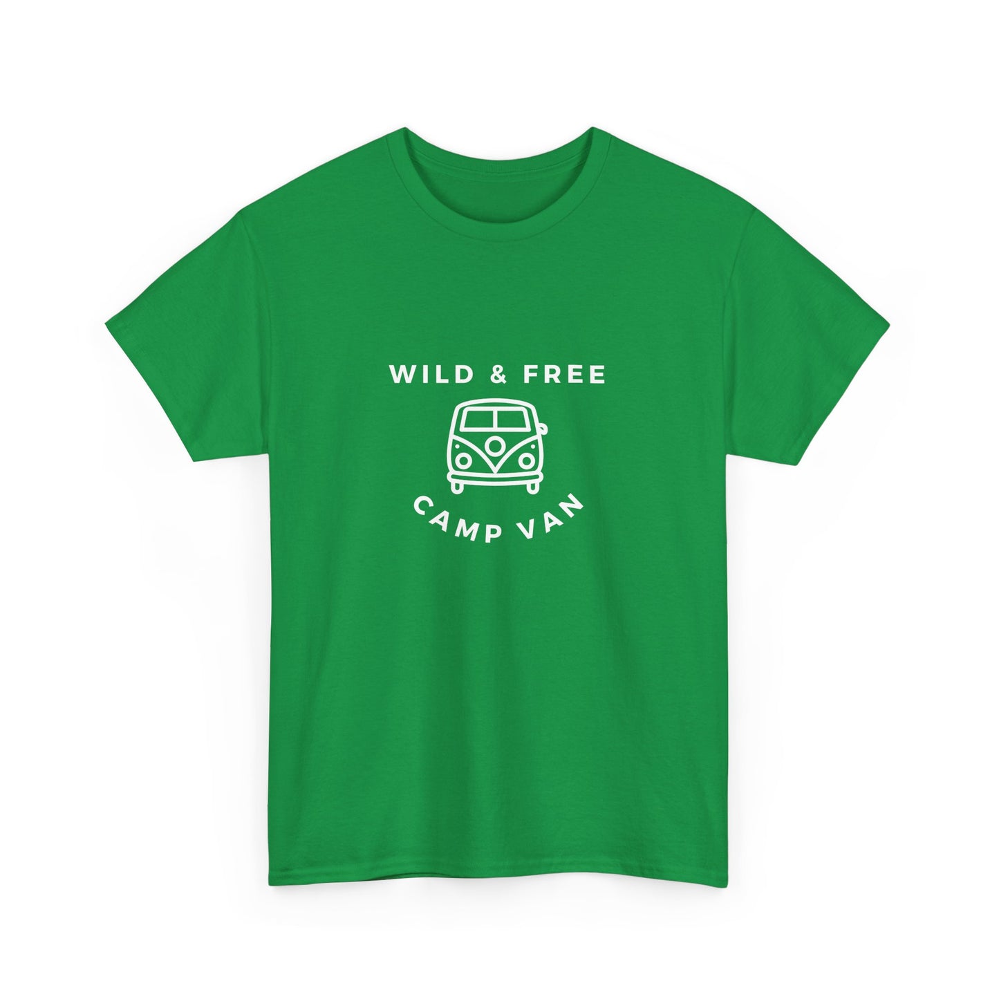 Wild & Free, Camp Van - Unisex Heavy Cotton Tee - 10567