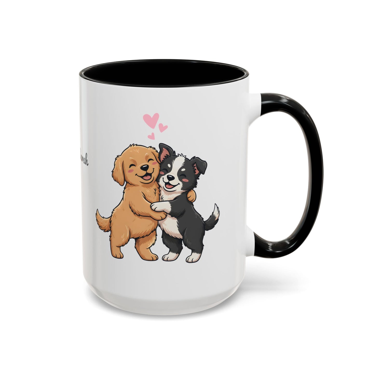 Cute Dogs Personalized Mug — Custom Names & Established Date | Couple Valentine Gift (11oz / 15oz) - 14753