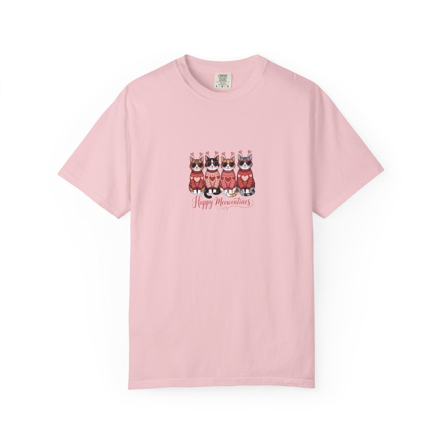 Happy Meowentine’s Cat T-Shirt – Valentine Gift for Cat Lovers - 14742