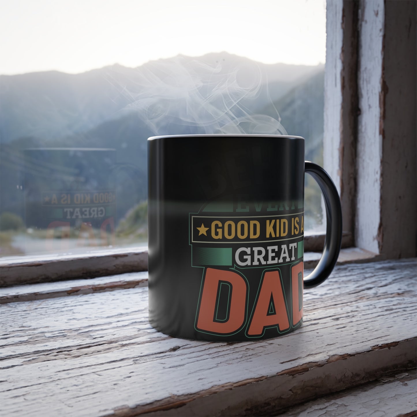 Behind Every Good Kid Is A Great Dad - Color Morphing Mug, 11oz - 12936