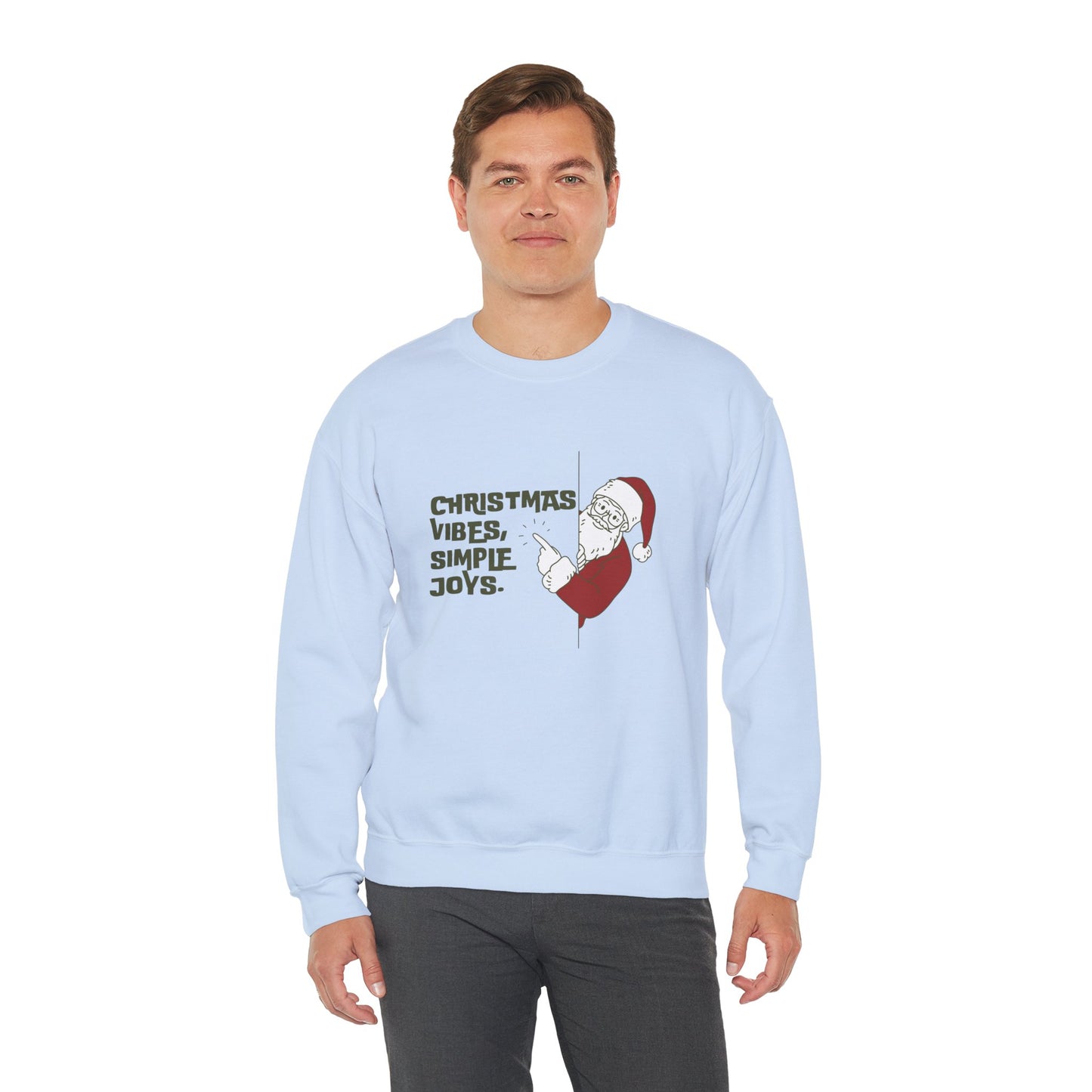 Christmas Vibes, Simple Joys - Unisex Heavy Blend™ Crewneck Sweatshirt