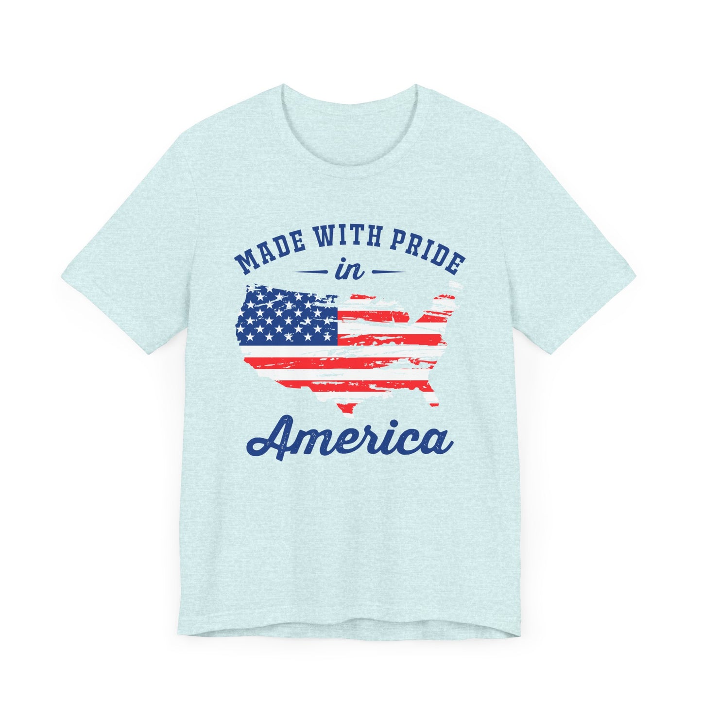 American Pride Unisex Tee, Patriotic Shirt, USA Pride Tee, Independence Day Apparel, Gift for Veterans, Summer Fashion - 13693