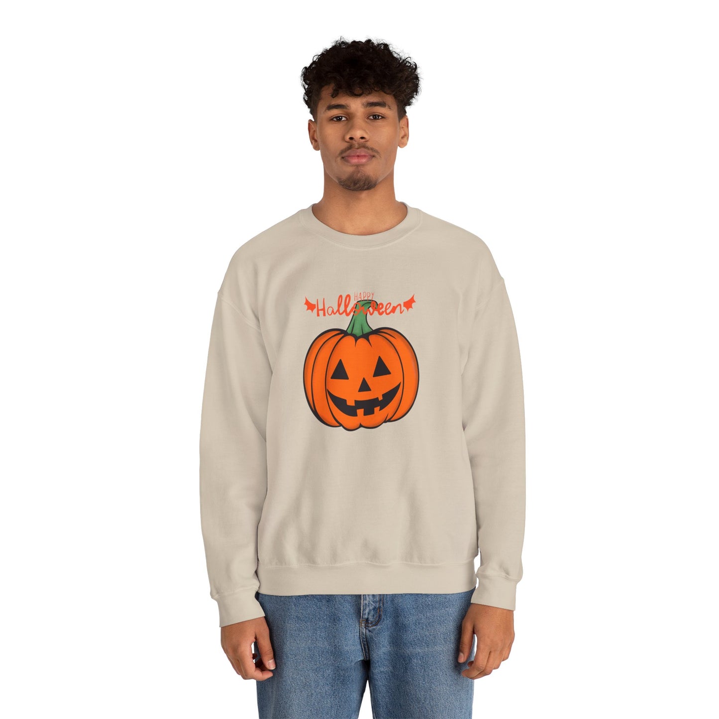 Happy Halloween, Big Pumpkin - Unisex Heavy Blend™ Crewneck Sweatshirt