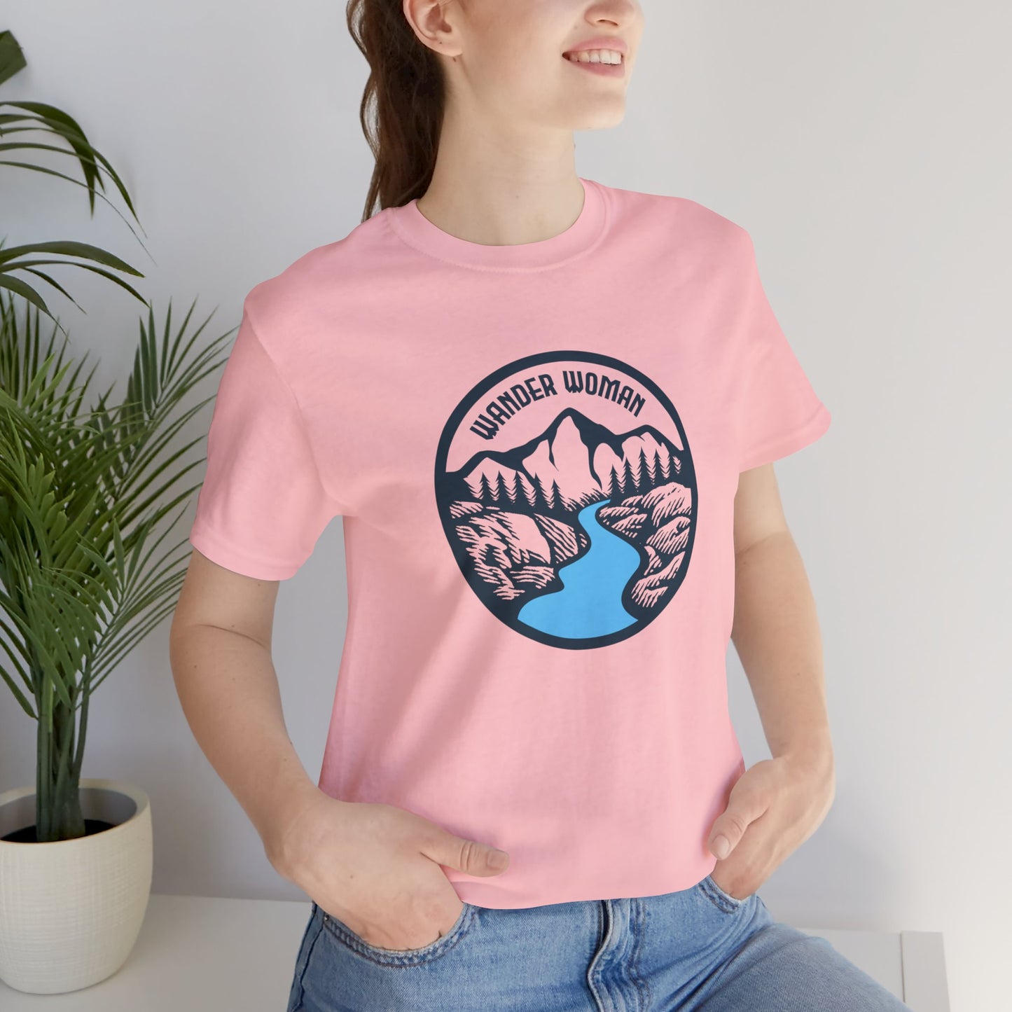 Camping: Wander Woman - Unisex Jersey Short Sleeve Tee