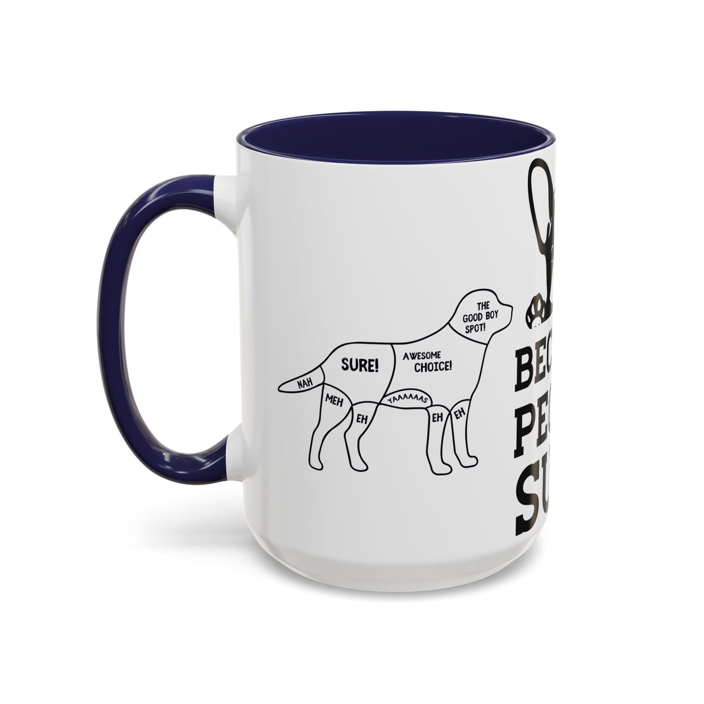 Because People Suck - Accent Coffee Mug (11, 15oz)