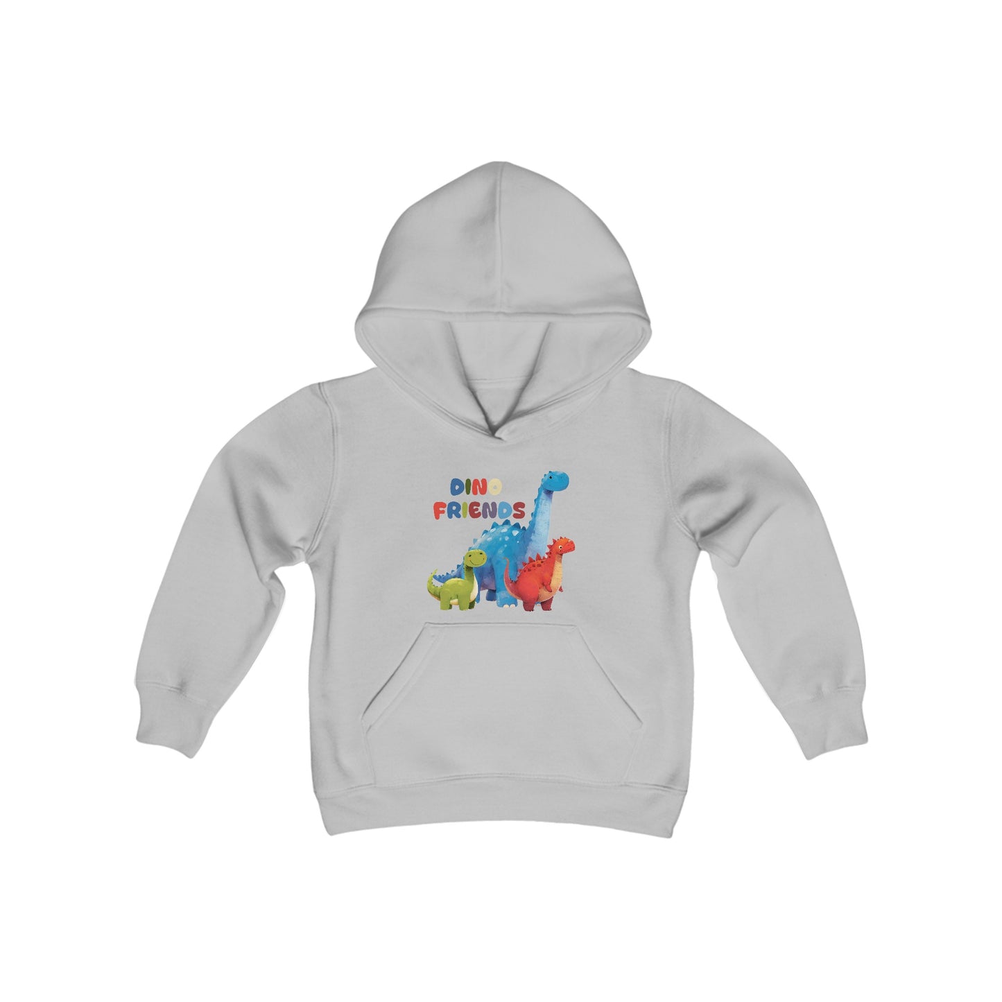 Dino Friends in Gobi - Youth Heavy Blend Hooded Sweatshirt