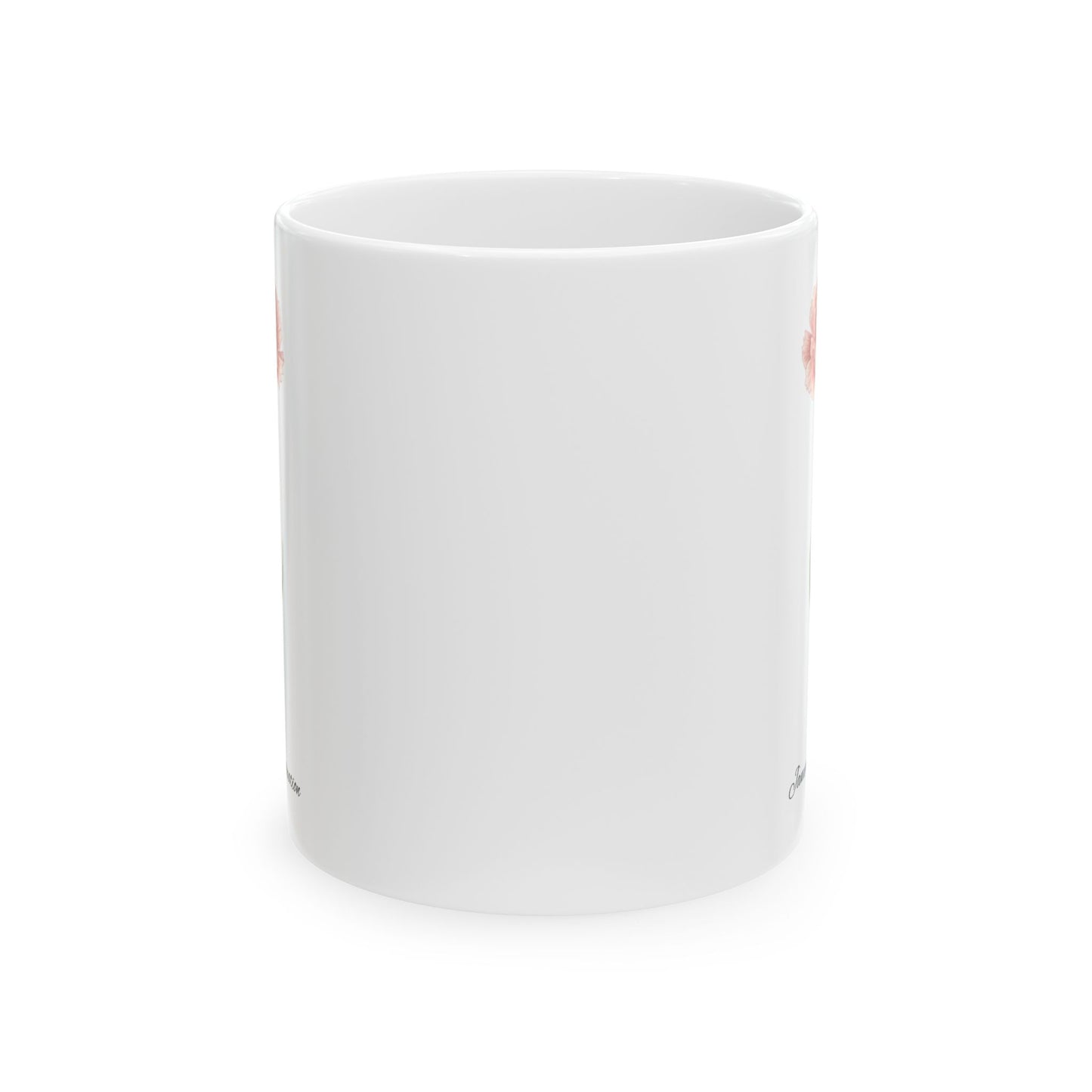 January Carnation Birth Flower Mug – Customizable (11oz & 15oz) - 14669