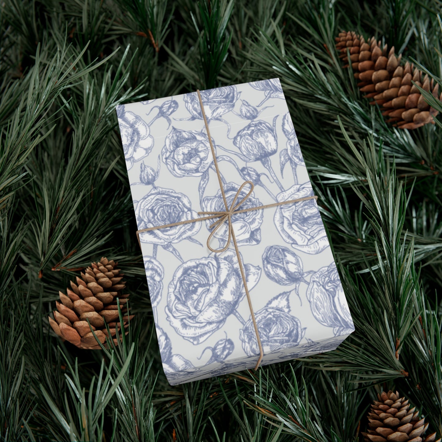 Vintage Blue Flowers - Gift Wrap Papers - 10314