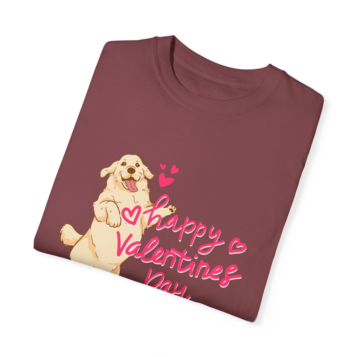 Dog, Happy Valentine's Day, XoXo - Unisex Garment-Dyed T-shirt - 11573