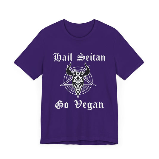 Bail Seitan Go Vegan - Unisex Jersey Short Sleeve Tee - 12424