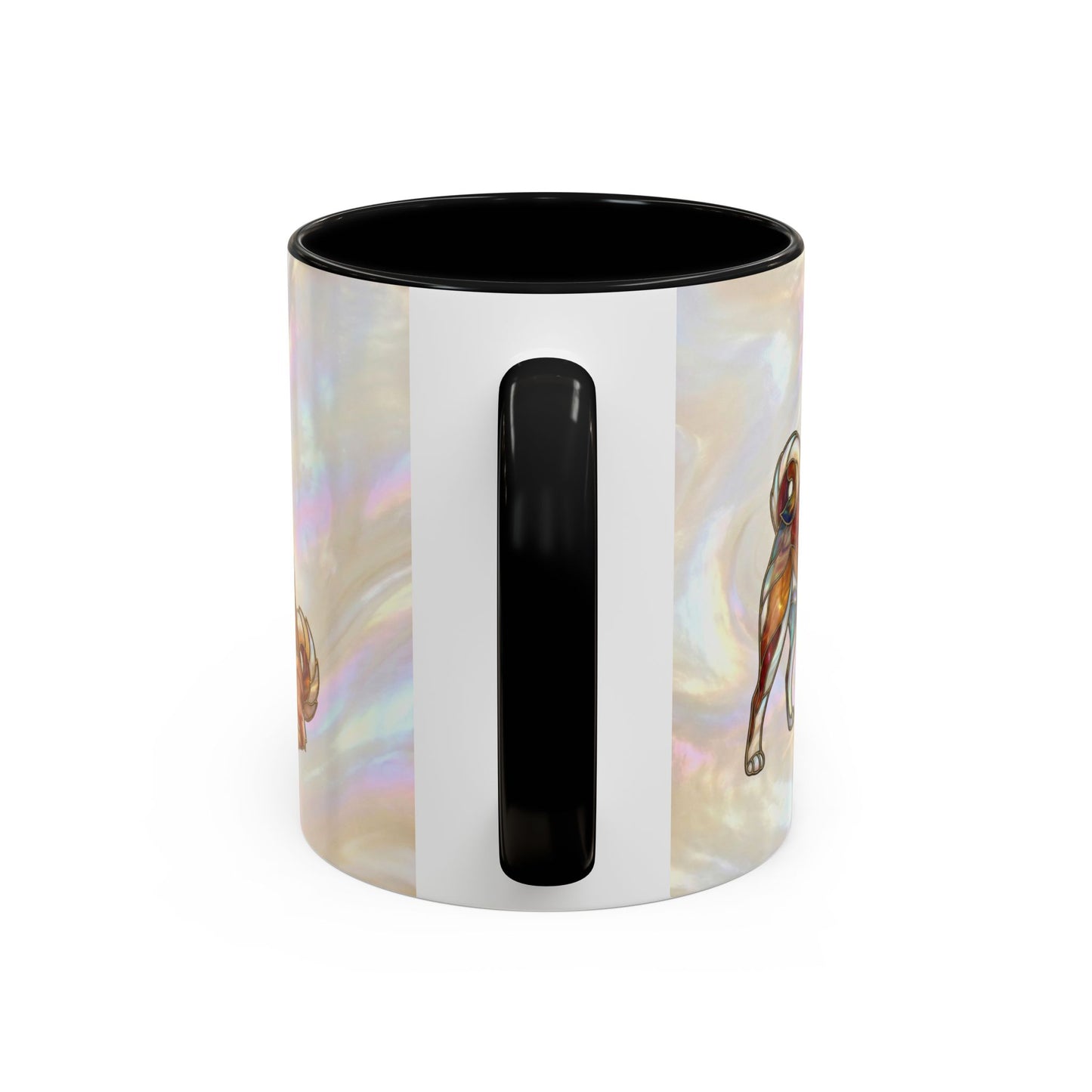 Shiba Inu Accent Coffee Mug – Stained Glass Design 11/15oz - 14646