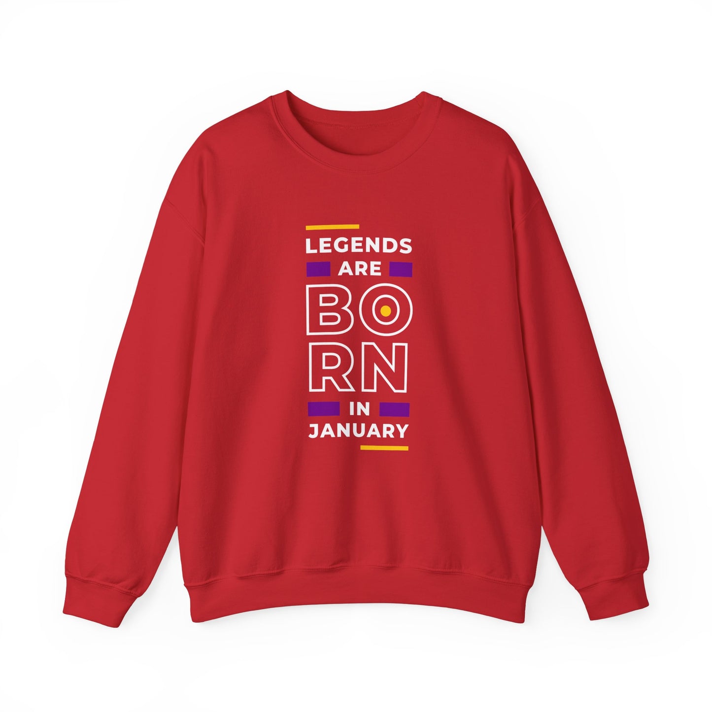 Legends are Born in January - Unisex Heavy Blend™ Crewneck Sweatshirt - 11202