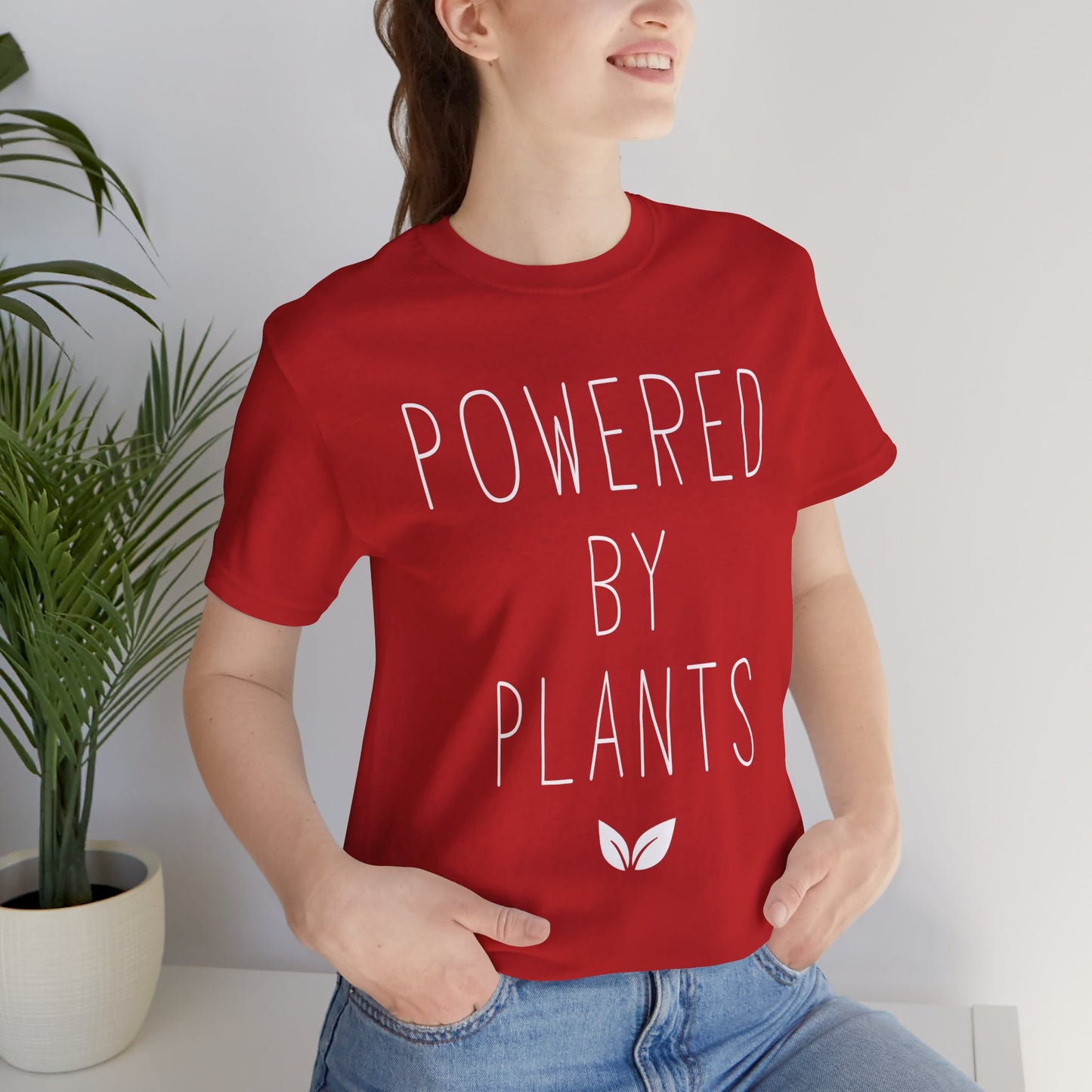 Vegan: Powered By Plants - Unisex Jersey Short Sleeve Tee