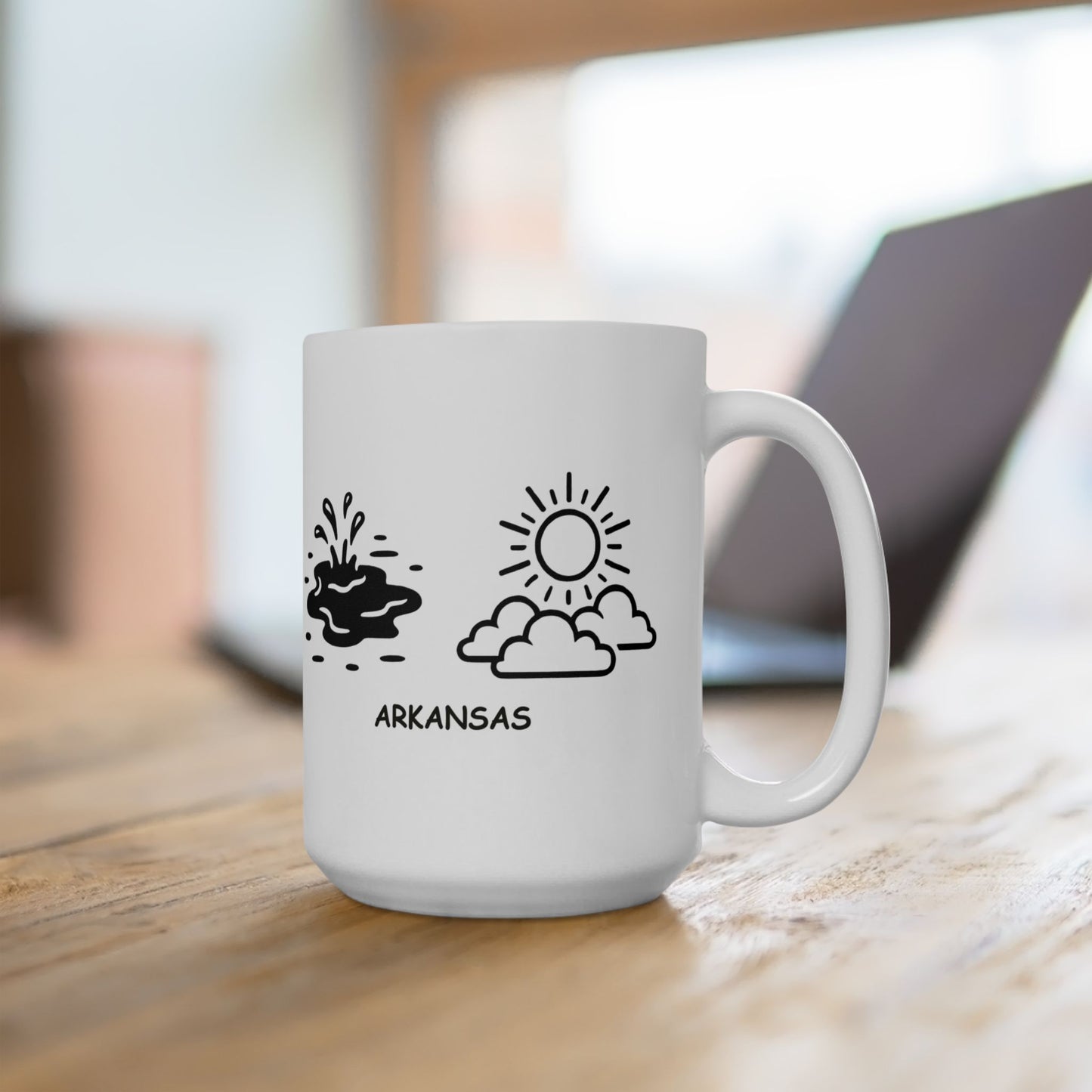 "In Arkansas, we have two seasons: ‘muddy’ and ‘sunny.’" Ceramic Mug - 13366