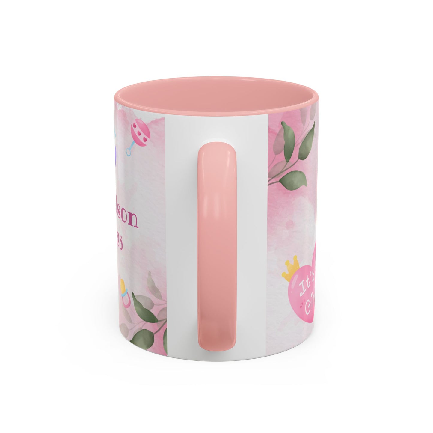 It's A Girl, Detail Customizable - Accent Coffee Mug (11, 15oz) - 11099