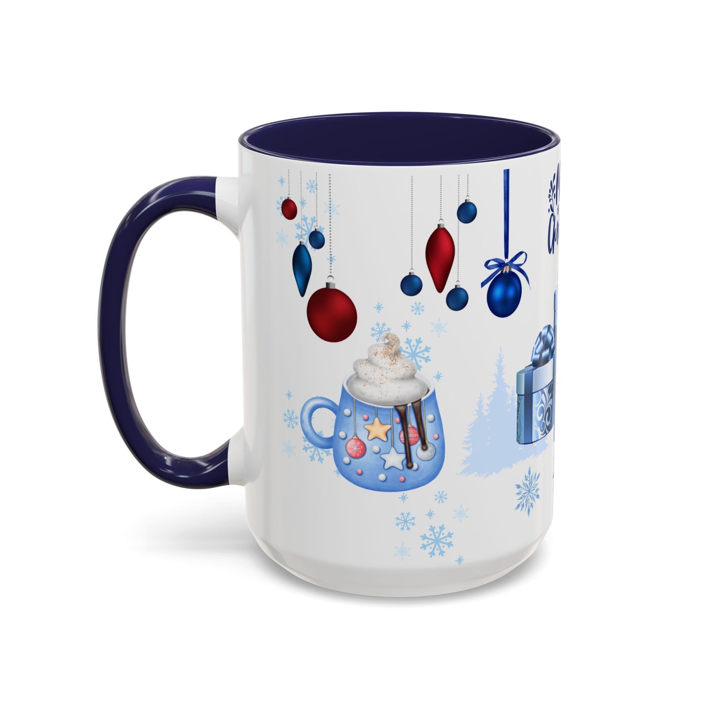 Blue Christmas - Accent Coffee Mug (11, 15oz)