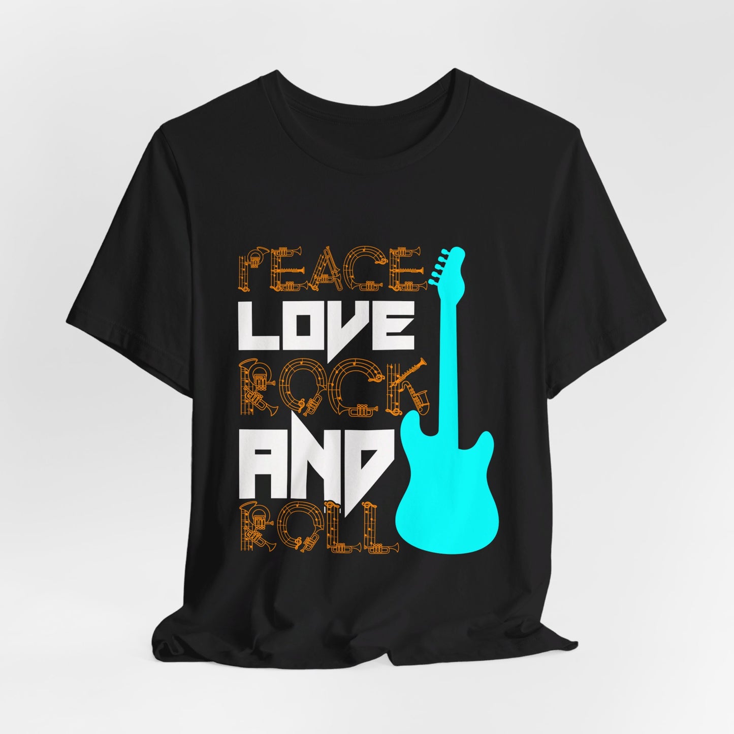 Peace Love Rock & Roll - Unisex Jersey Short Sleeve Tee