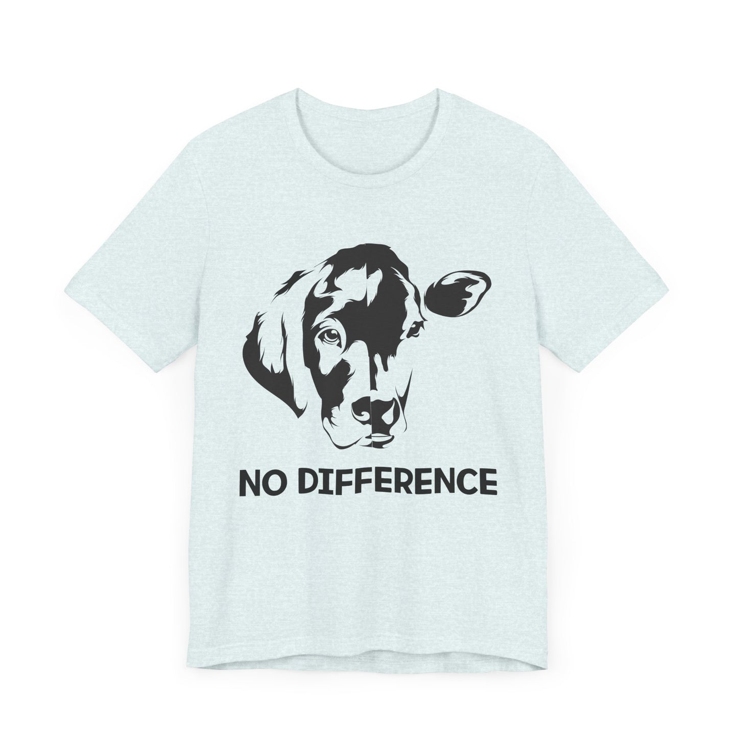 Vegan: No Difference - Unisex Jersey Short Sleeve Tee - 12422
