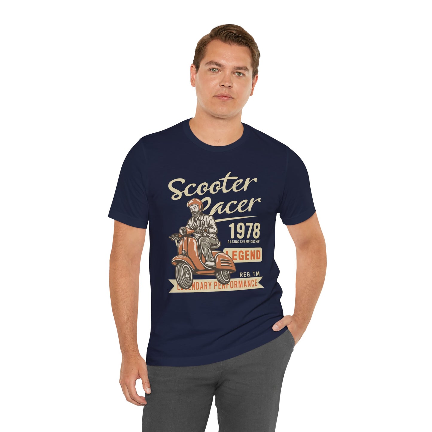 Scooter Racer - Unisex Jersey Short Sleeve Tee - 13376