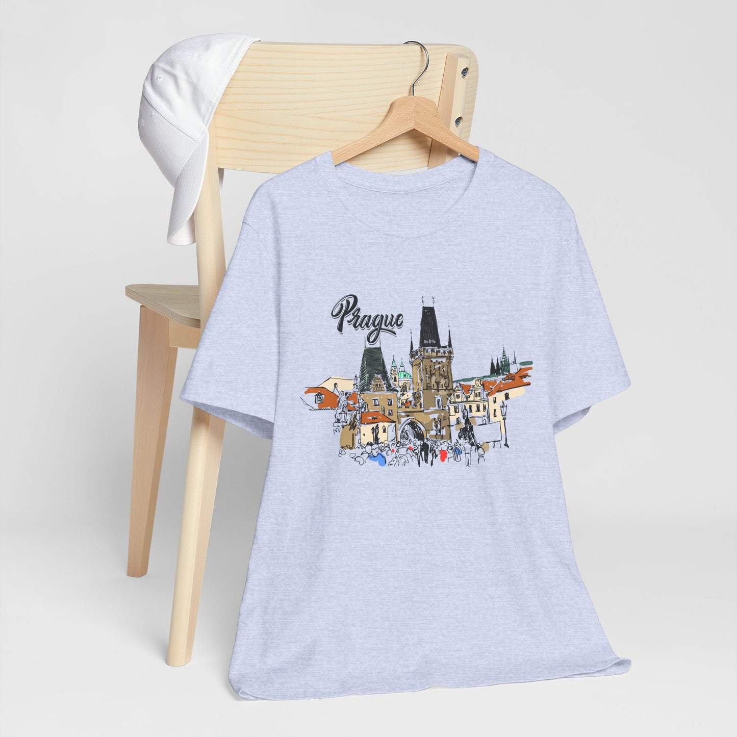 Prague Graphic Unisex Tee - Perfect Travel Souvenir - 12135