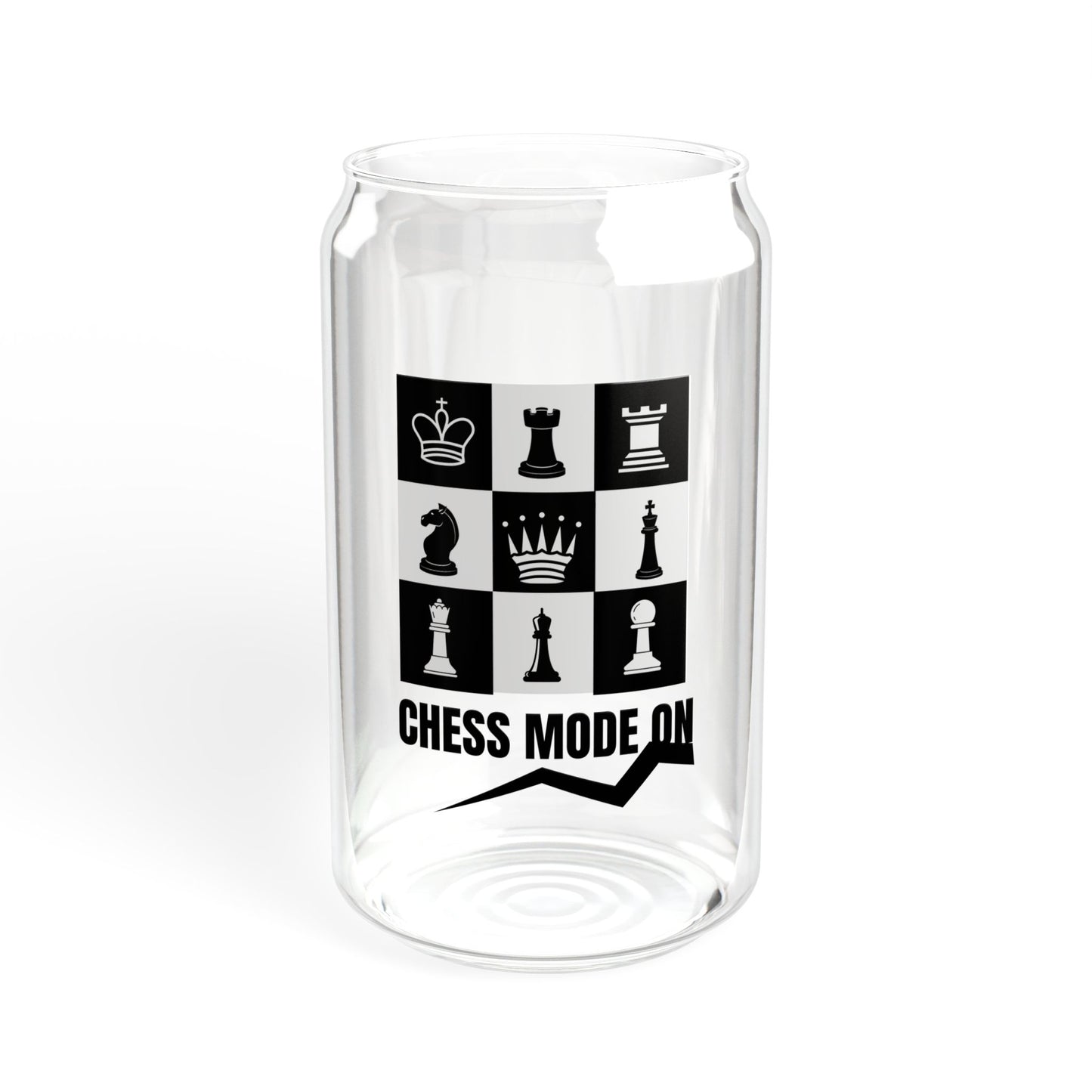 Chess Mode On - Sipper Glass, 16oz - 10788