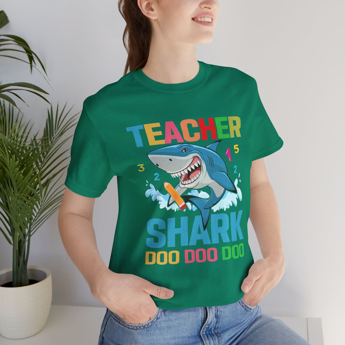 Teacher Shark - Unisex Jersey Short Sleeve Tee