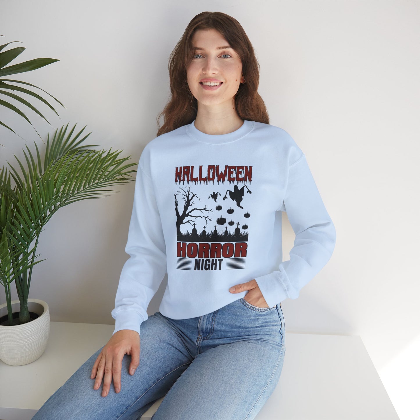 Halloween Horror Night - Unisex Heavy Blend™ Crewneck Sweatshirt