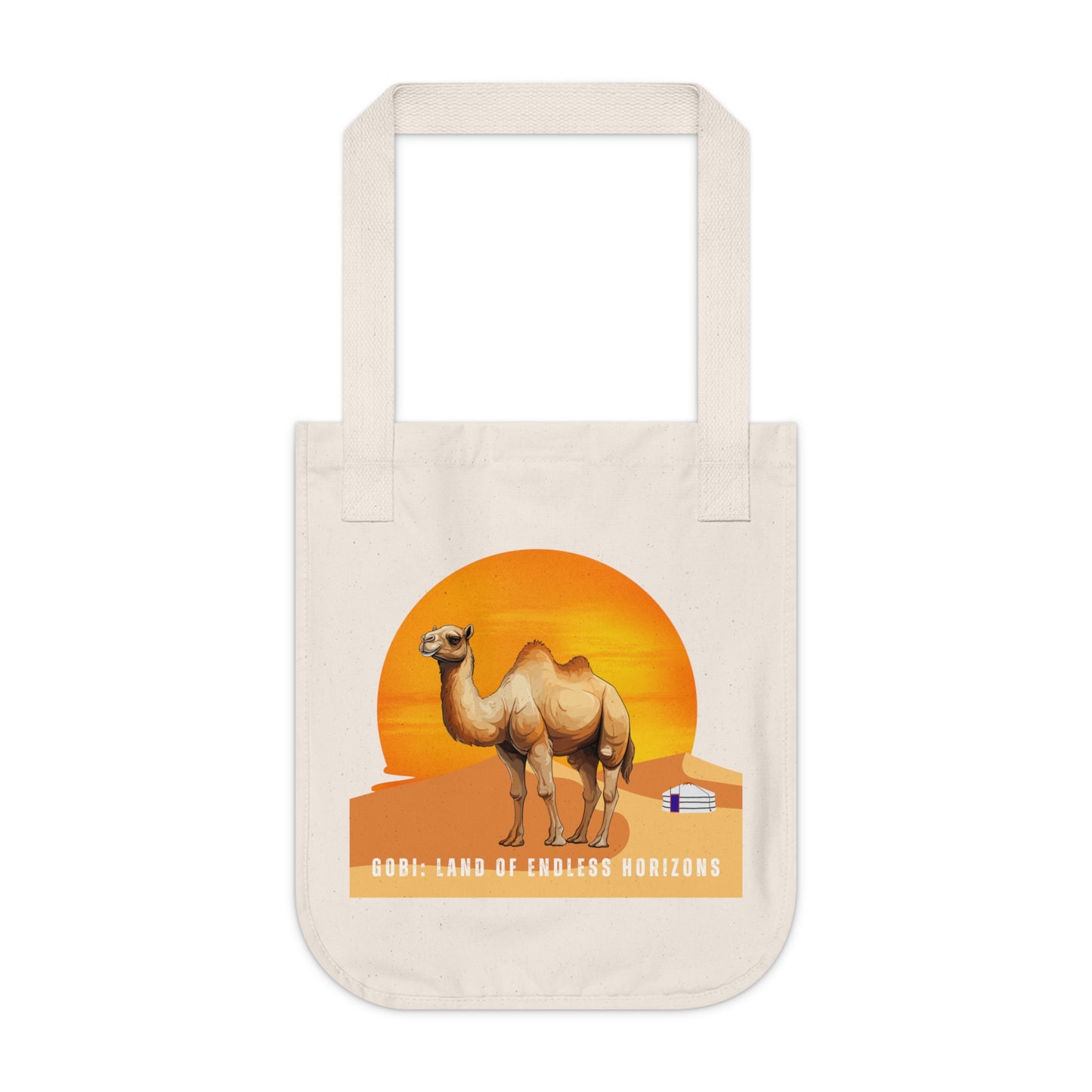 Gobi: Land of Endless Horizons - Organic Canvas Tote Bag