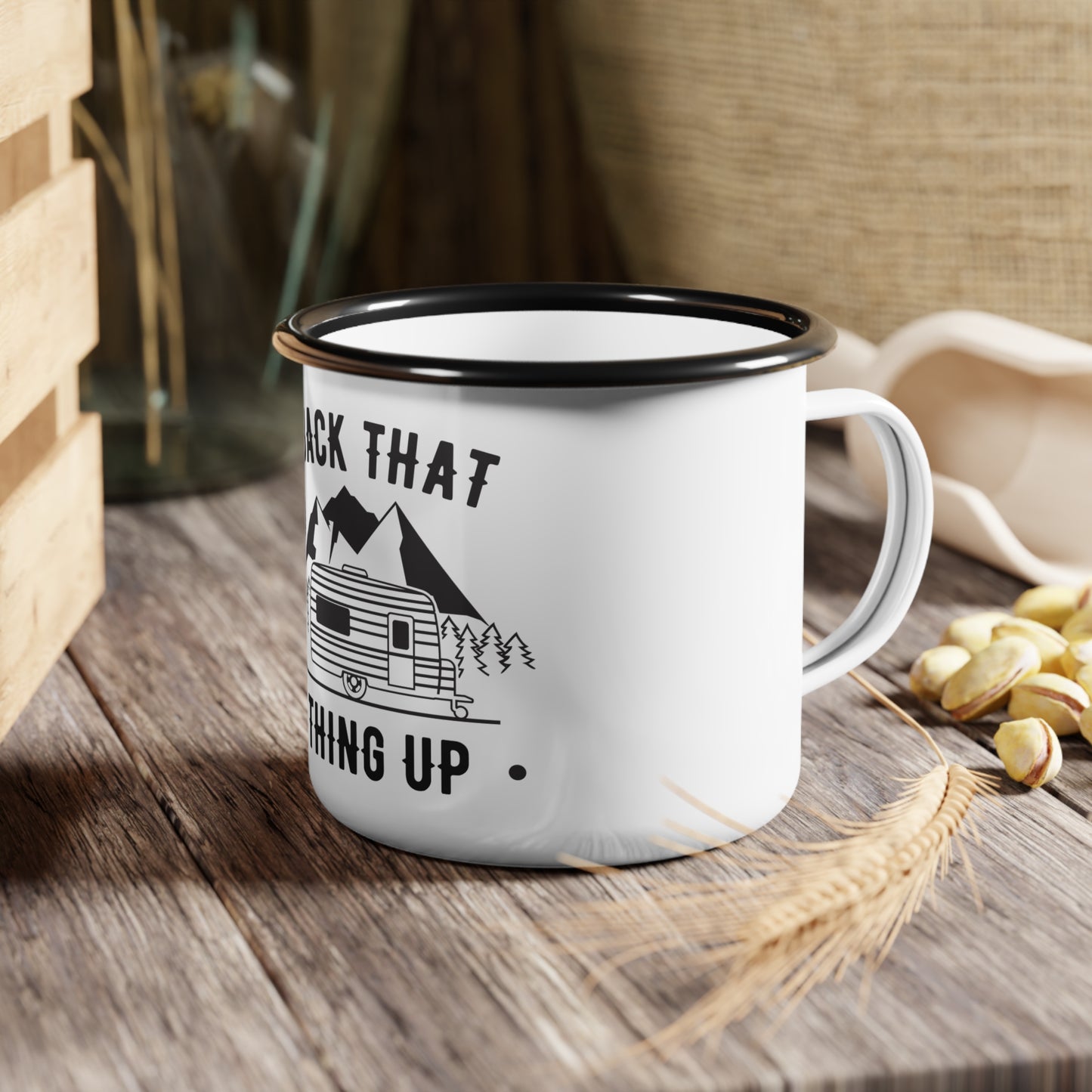 Camping: Back That, Thing Up - Enamel Camp Cup - 12617