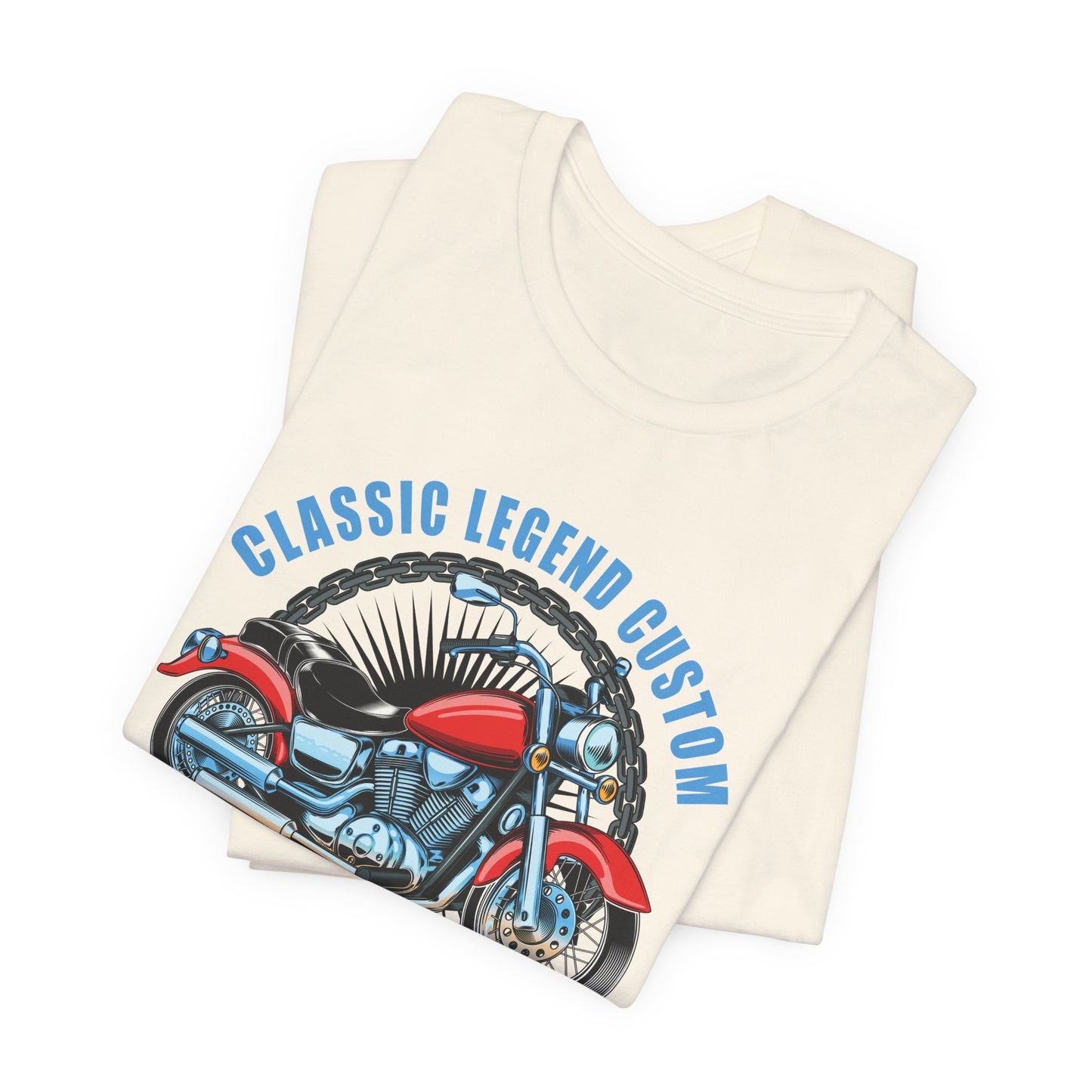 Classic Legend Custom, Motorcycle Chopper - Unisex Jersey Short Sleeve Tee