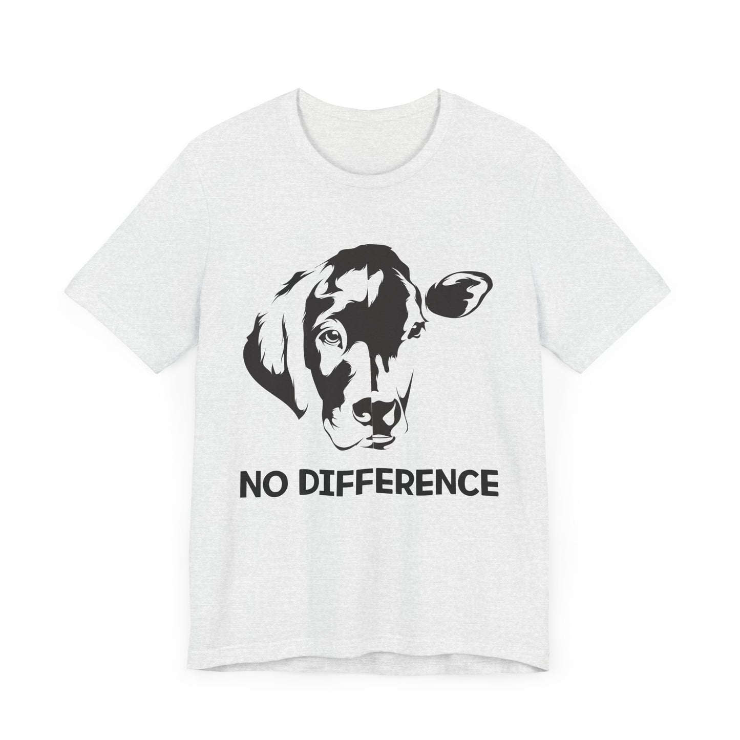 Vegan: No Difference - Unisex Jersey Short Sleeve Tee - 12422