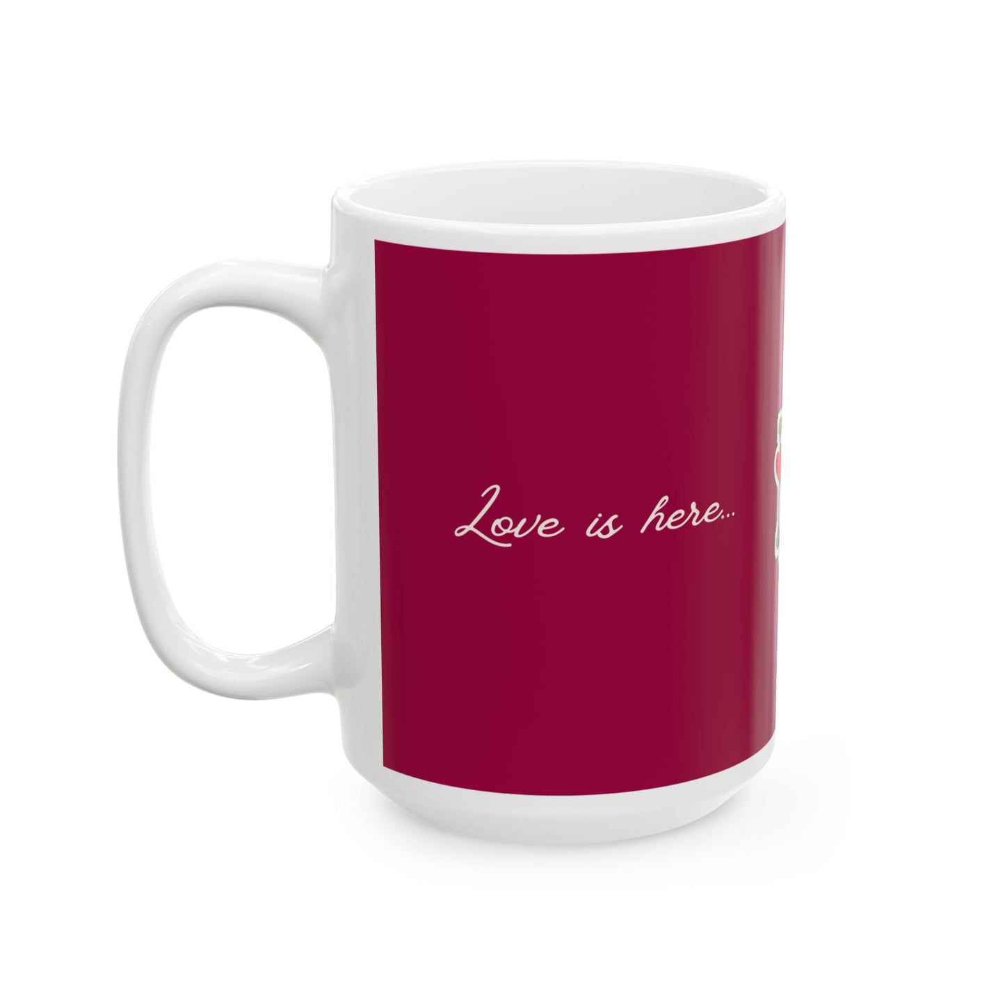 Birds, Love is Here.. With You - Ceramic Mug, (11oz, 15oz) - 11089