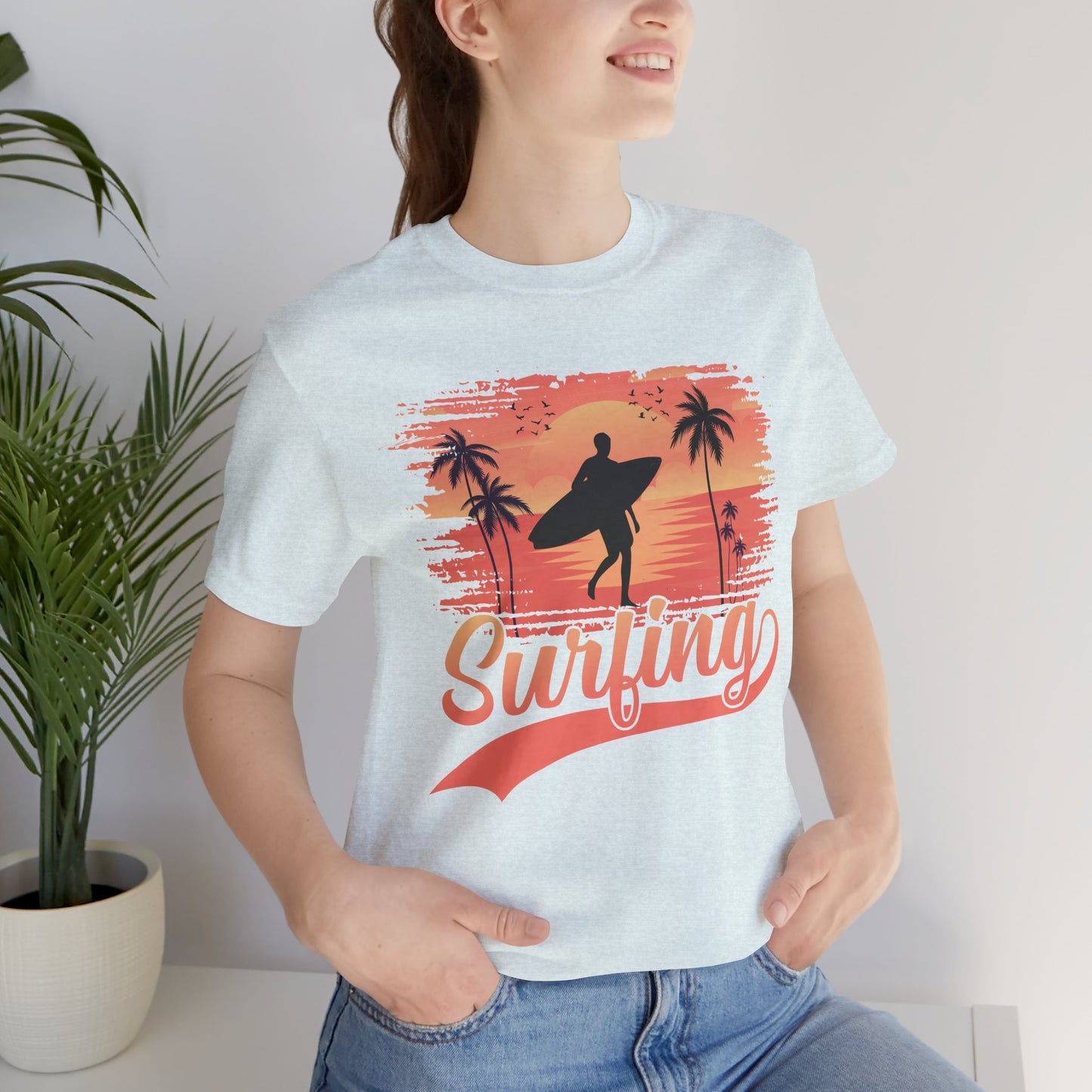 Surfing - Unisex Jersey Short Sleeve Tee - 13245