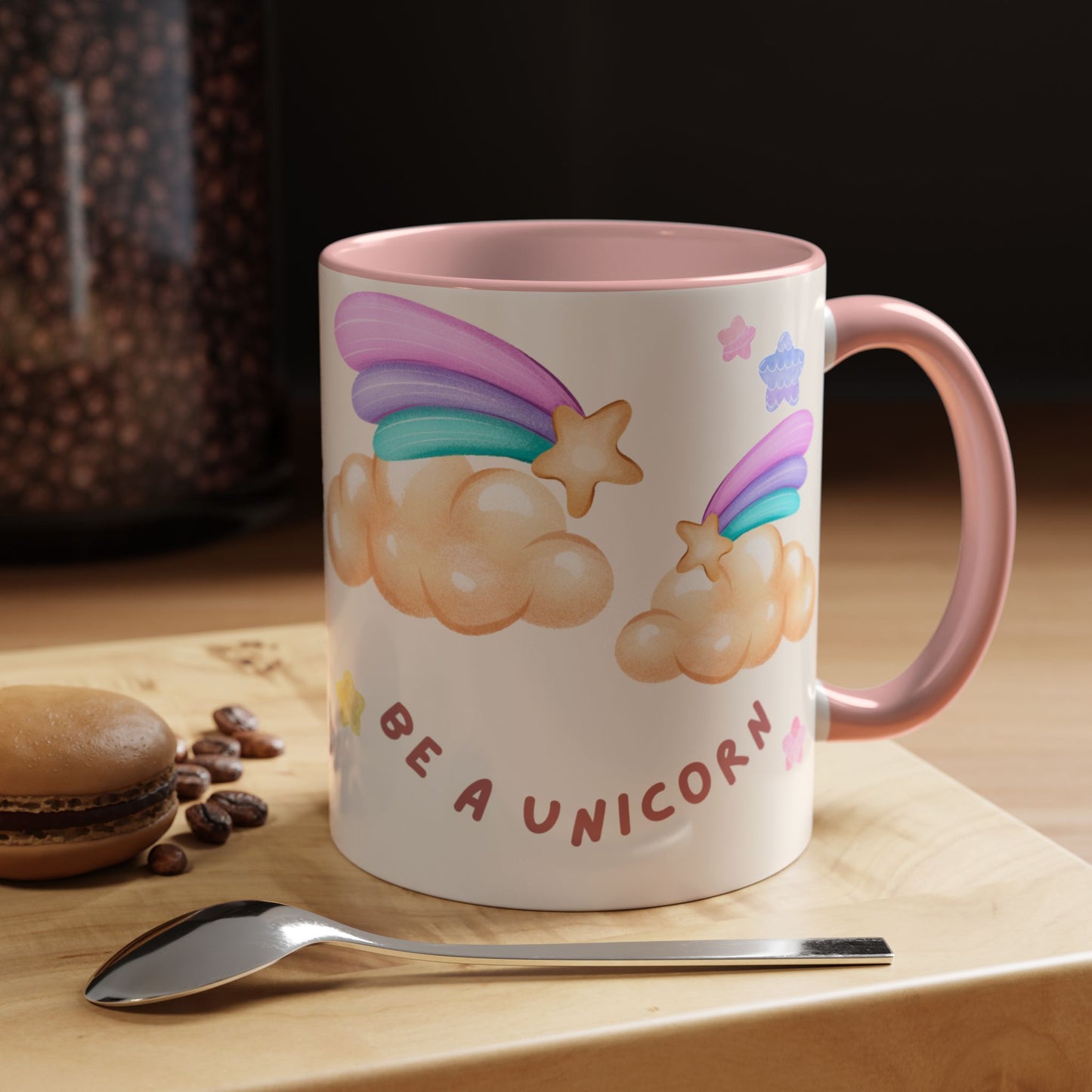 Normal is Boring, Be A Unicorn - Accent Coffee Mug (11, 15oz) - 11084