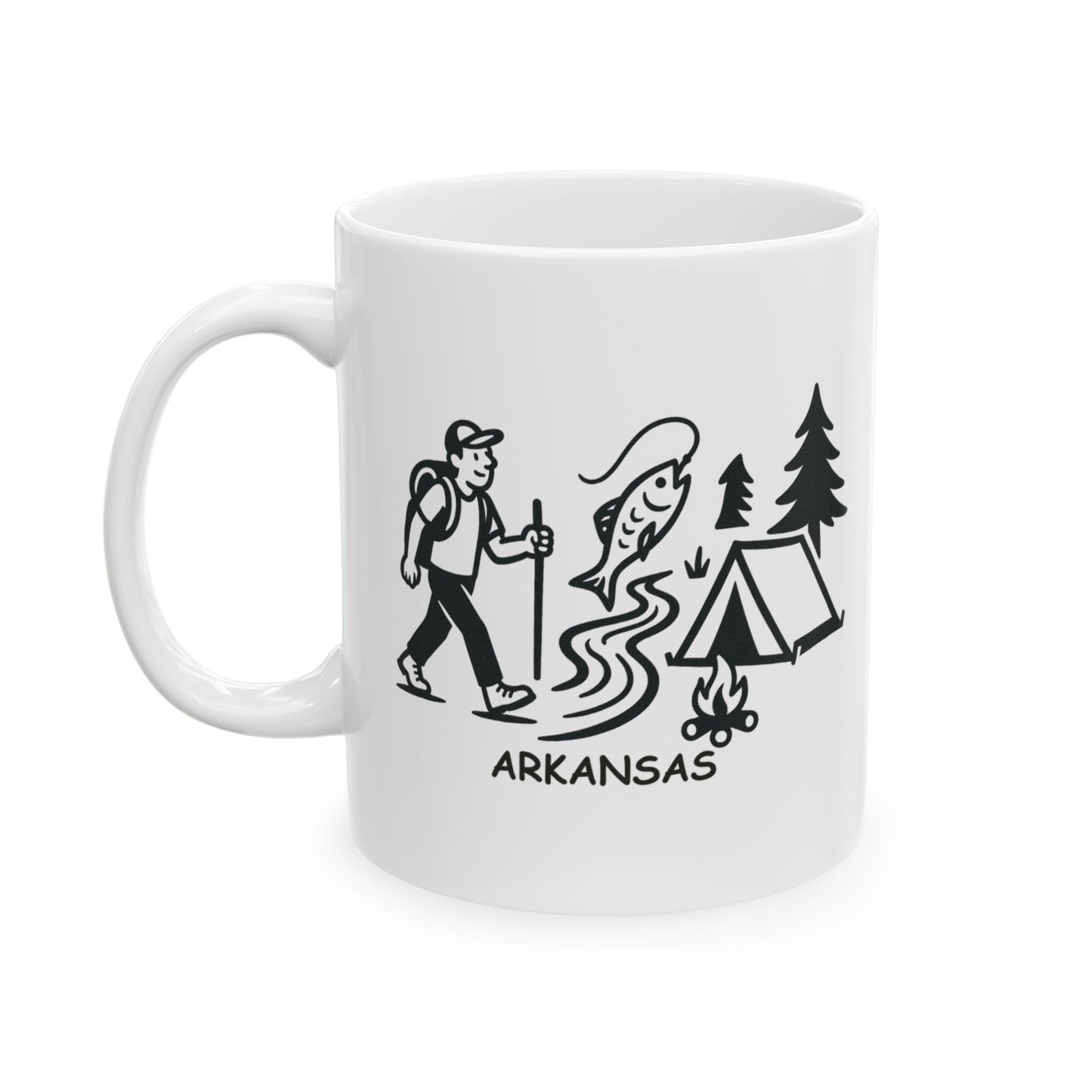 "In Arkansas, we don’t have seasons, we have ‘outdoor activities.’" Ceramic Mug - 13362