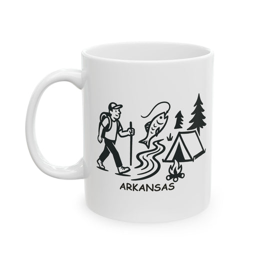 "In Arkansas, we don’t have seasons, we have ‘outdoor activities.’" Ceramic Mug - 13362