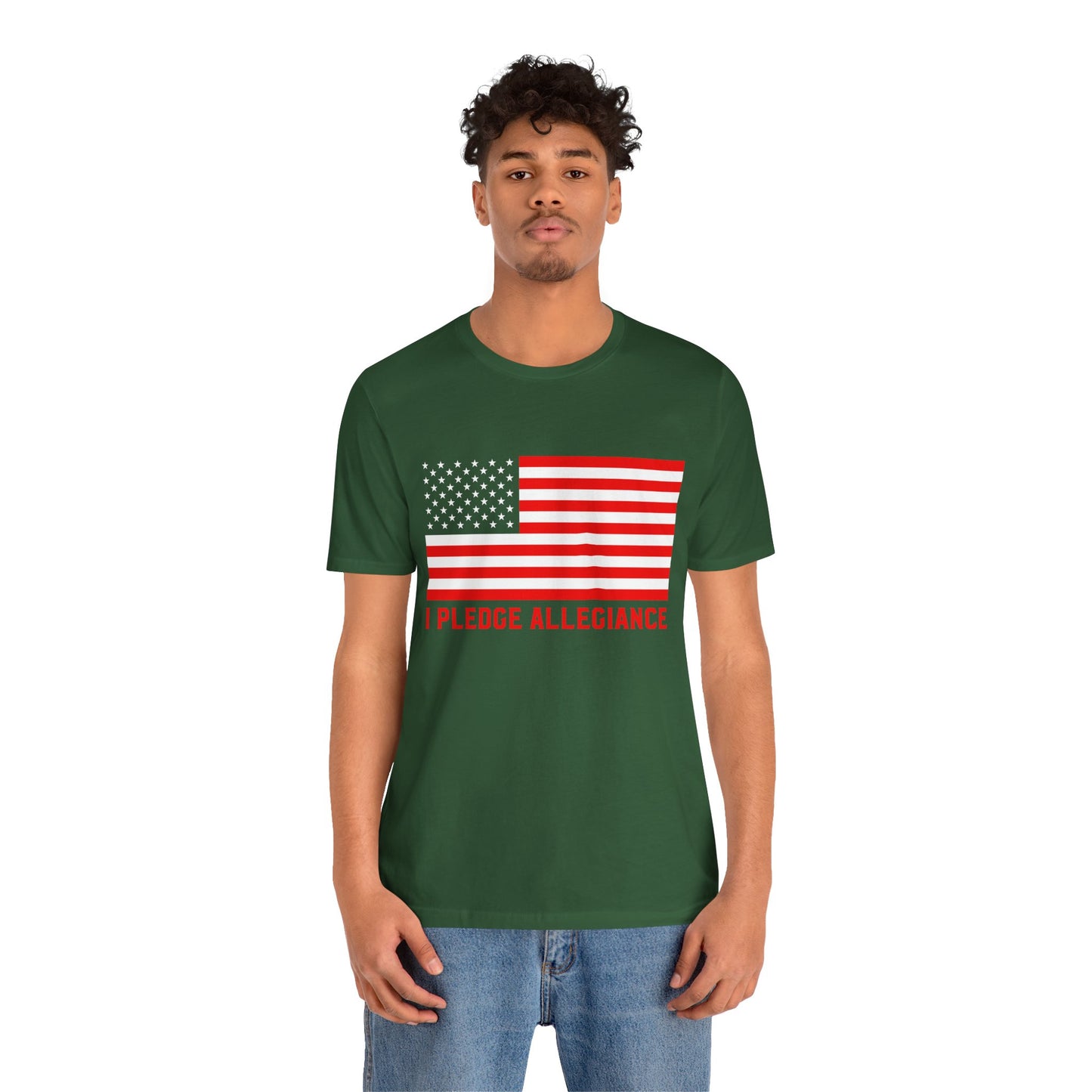 Patriotic Pledge Tee, Unisex T-Shirt for Celebrating Freedom, Independence Day Shirt Gift for Patriots - 13697