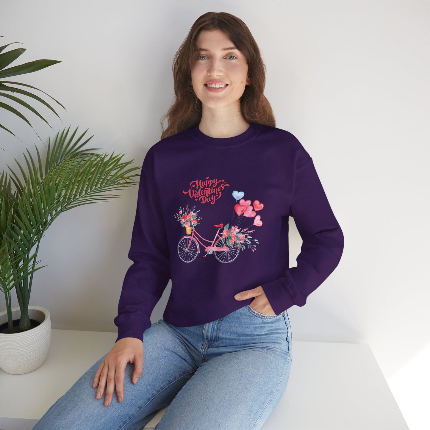 Happy Valentine's Day - Unisex Heavy Blend™ Crewneck Sweatshirt - 11381