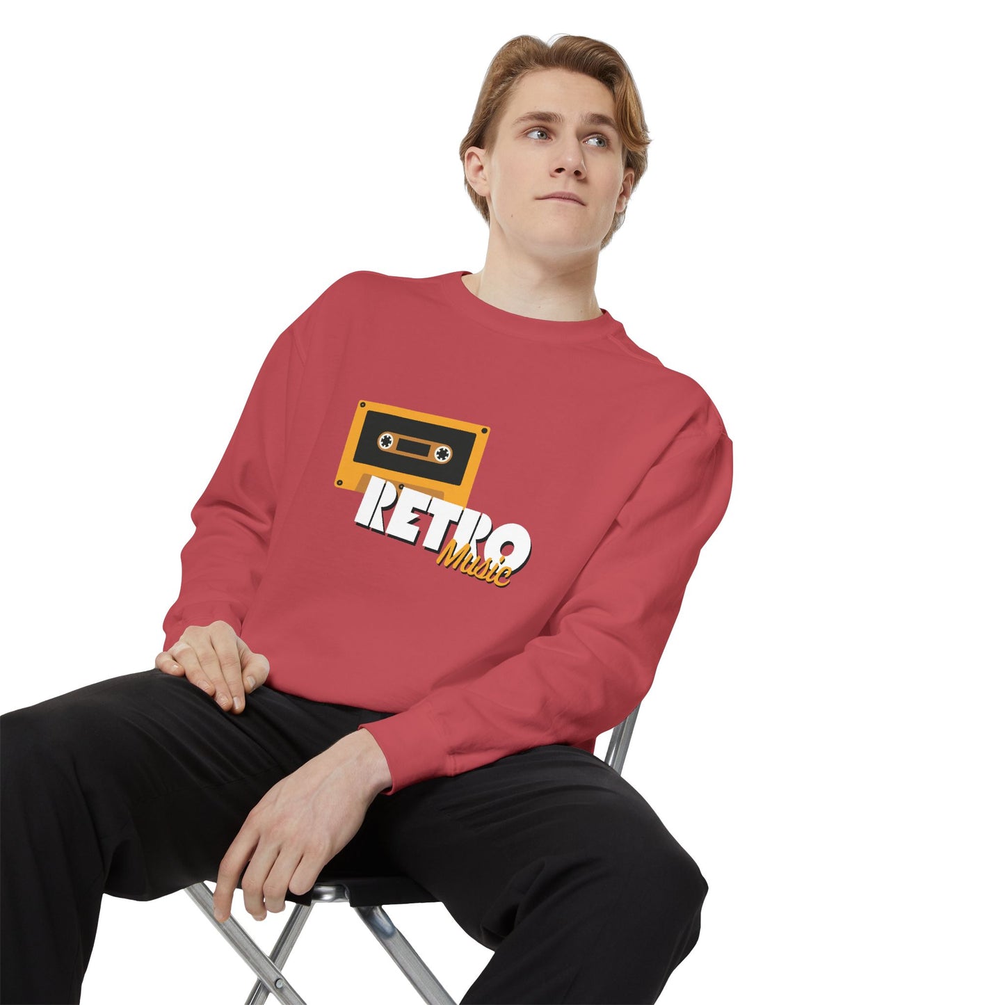 Retro Music - Unisex Garment-Dyed Sweatshirt - 10604