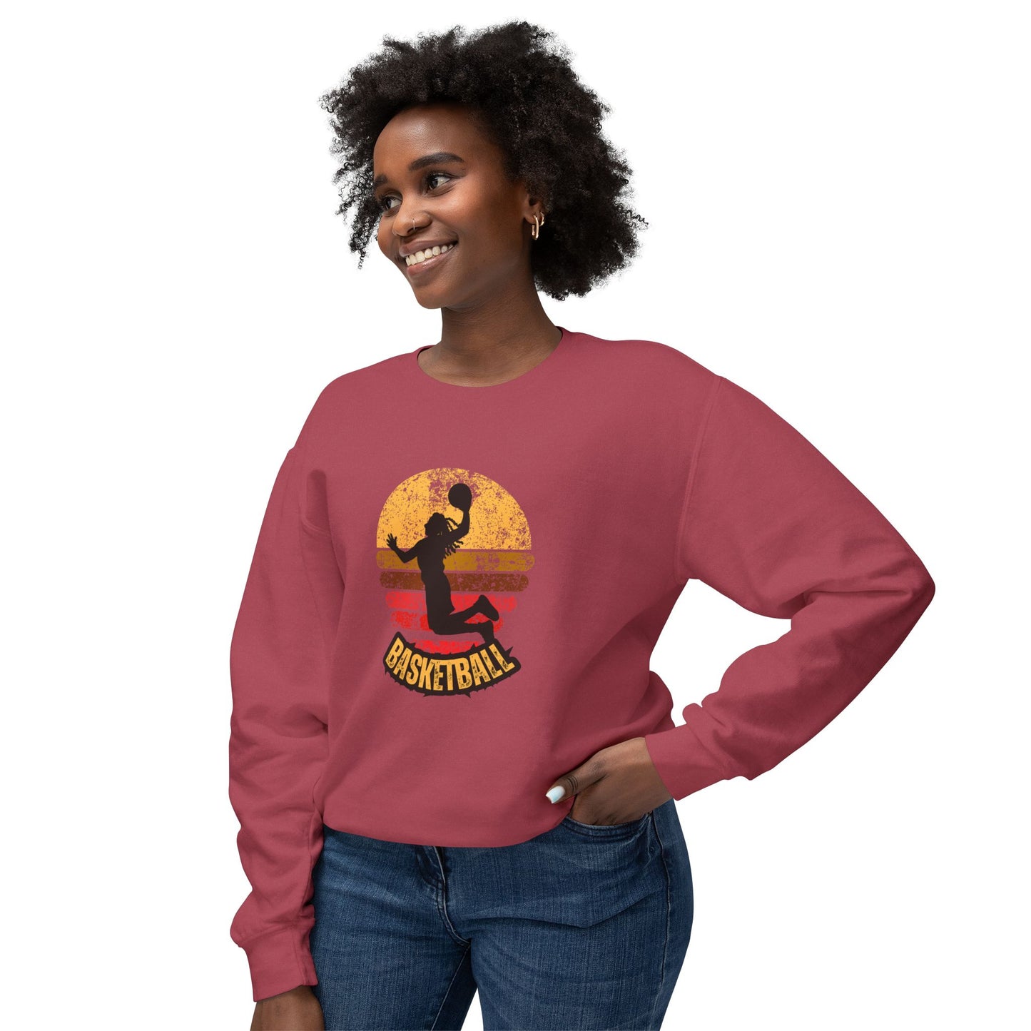 Basketball - Unisex Lightweight Crewneck Sweatshirt - 10577