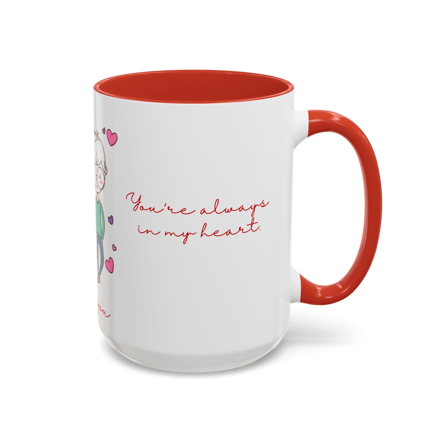 Cute Couple, Love You - Accent Coffee Mug (11, 15oz) - 11472
