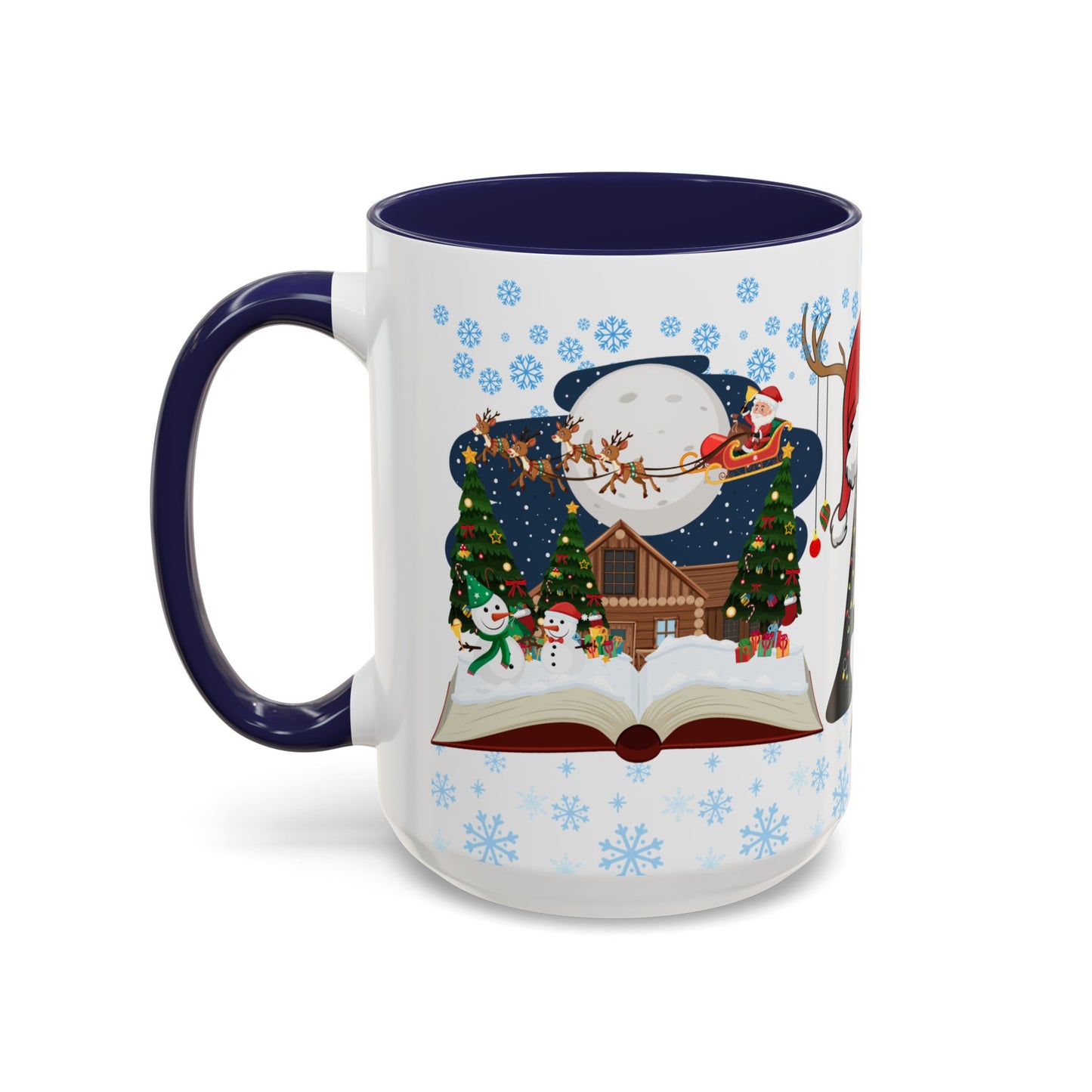 Christmas Letter A for Aaron, Customizable - Accent Coffee Mug (11, 15oz)