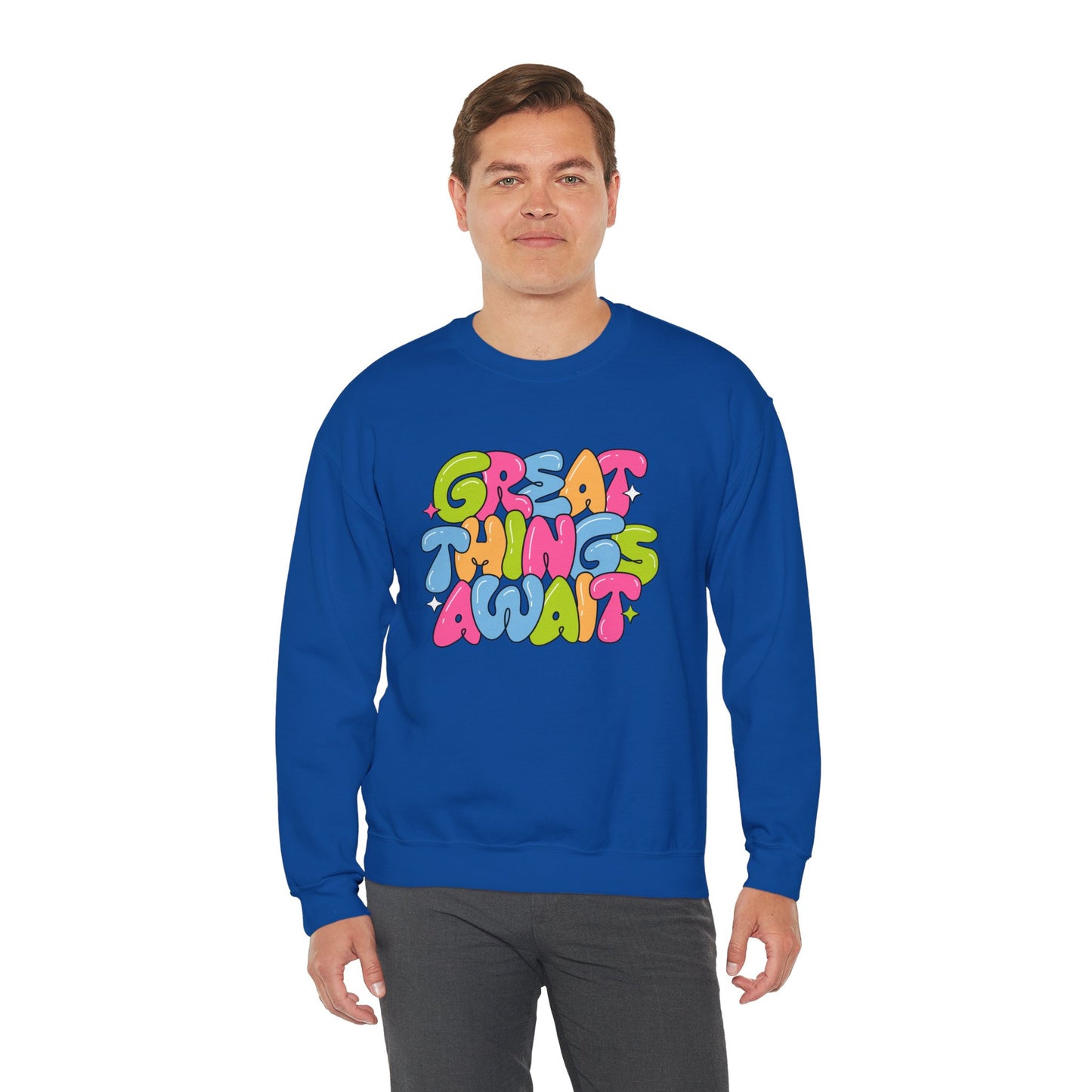 Great Things Awaits - Unisex Heavy Blend™ Crewneck Sweatshirt