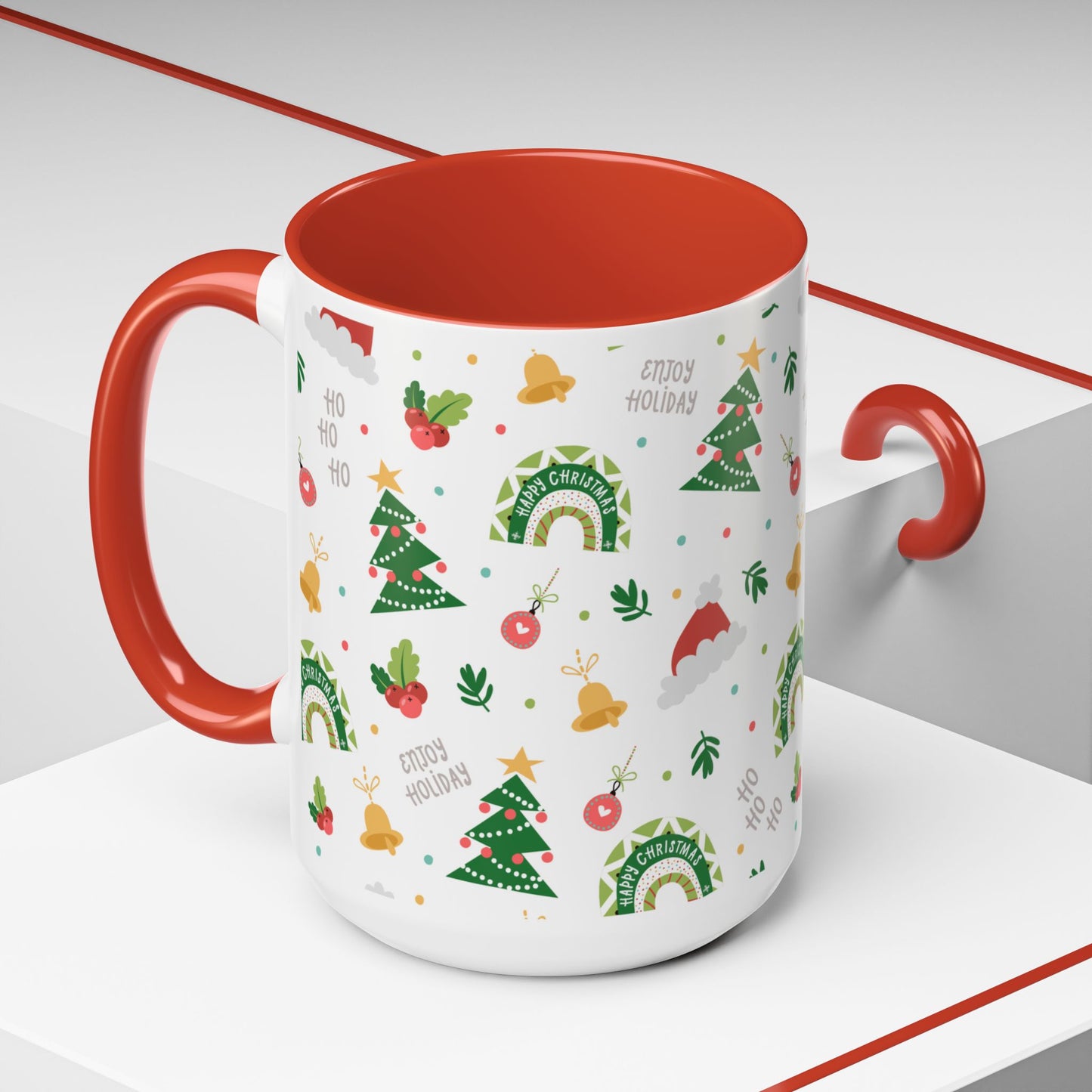 Hohoho, Merry Christmas - Accent Coffee Mug (11, 15oz) - 11242