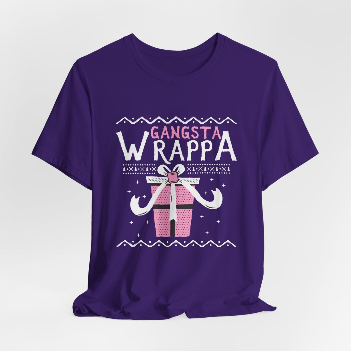 Christmas: Gangsta Wrappa - Unisex Jersey Short Sleeve Tee