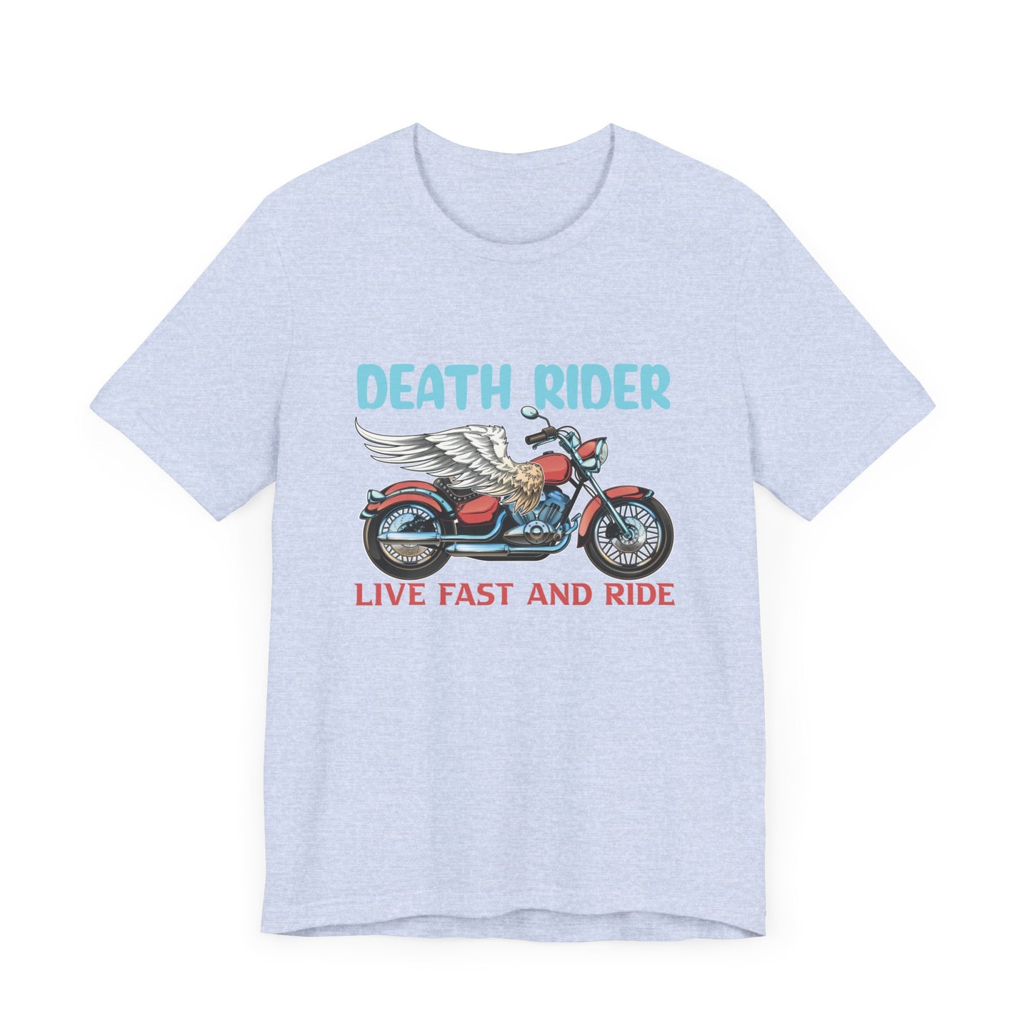 Death Rider, Live Fast and Ride  - Unisex Jersey Short Sleeve Tee