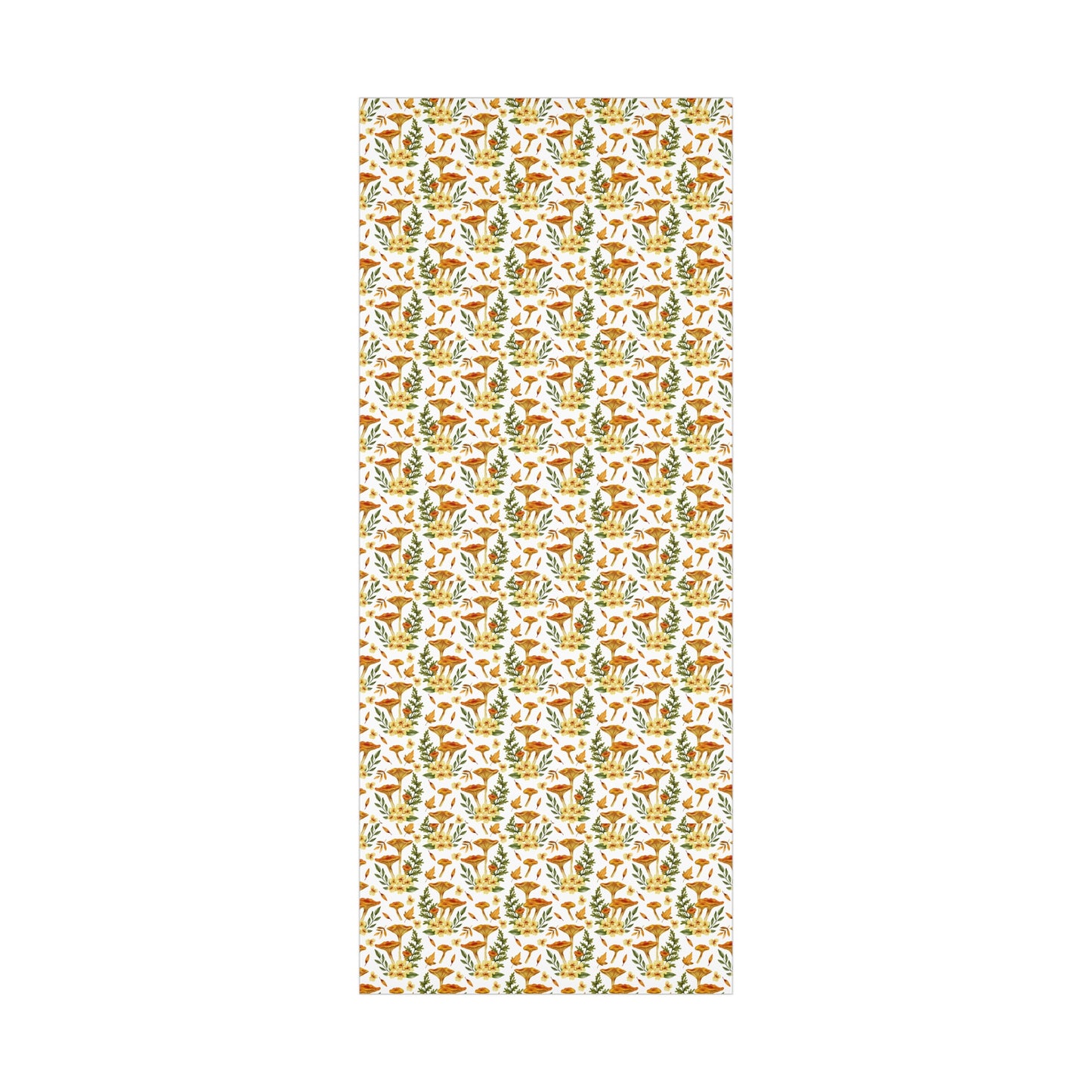 Mushroom & Flowers, Yellow - Gift Wrap Papers - 10241